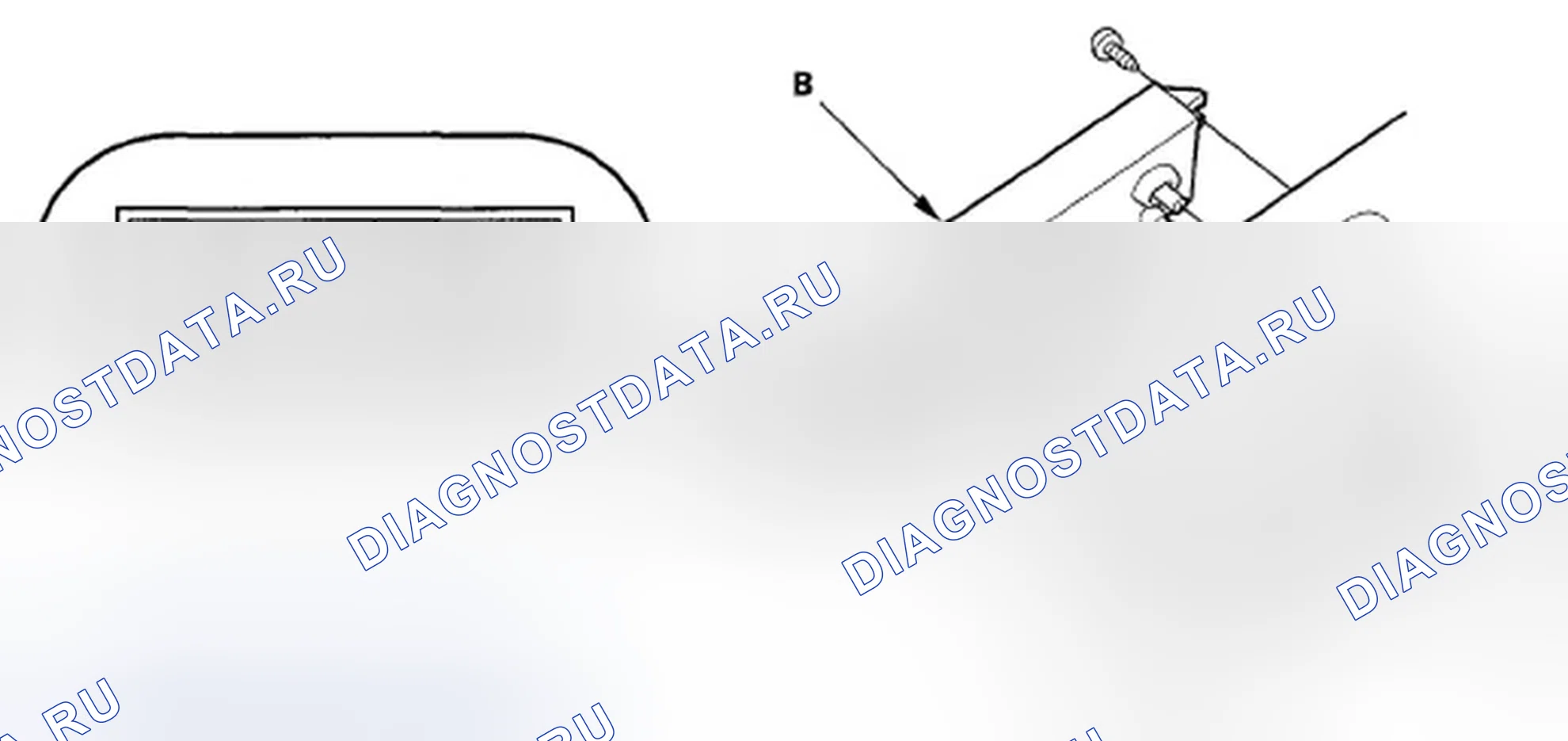 Рис. 260: Сиденье водителя без DPMS. Honda Odyssey IV