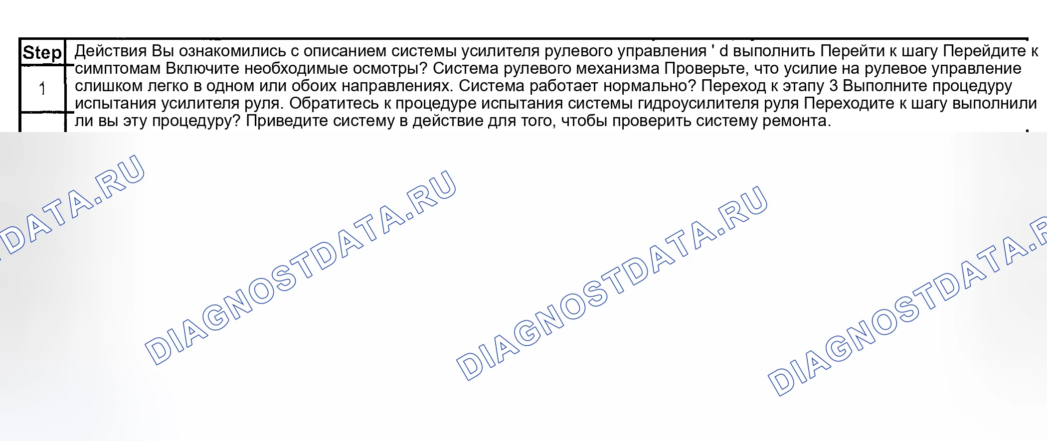 Рис. 14: Рулевое усилие слишком легко в одном или обоих направлениях. Kia Ceed CD