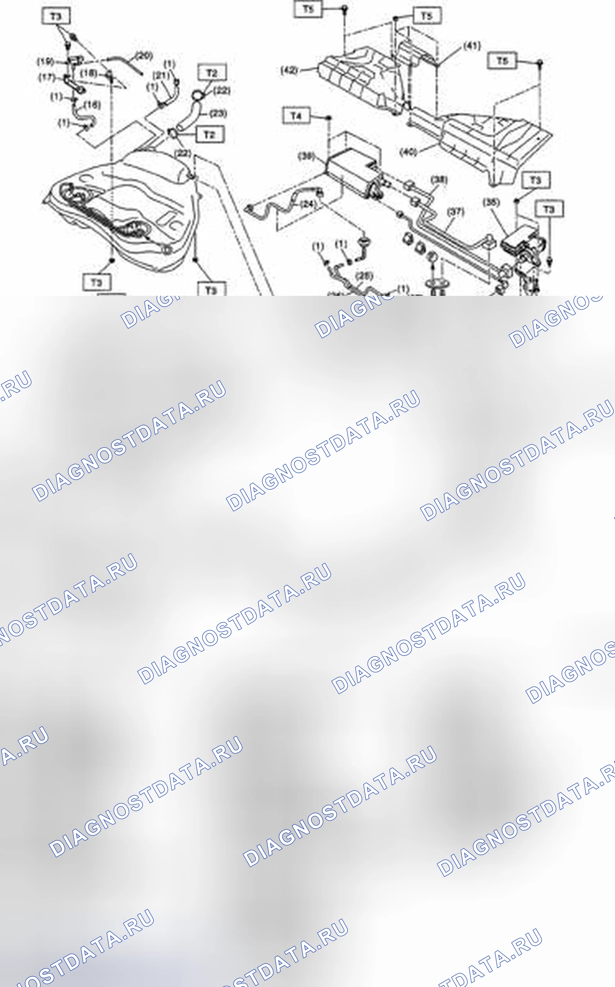 Рис. 124: ТОПЛИВОПРОВОД. Subaru Impreza GH