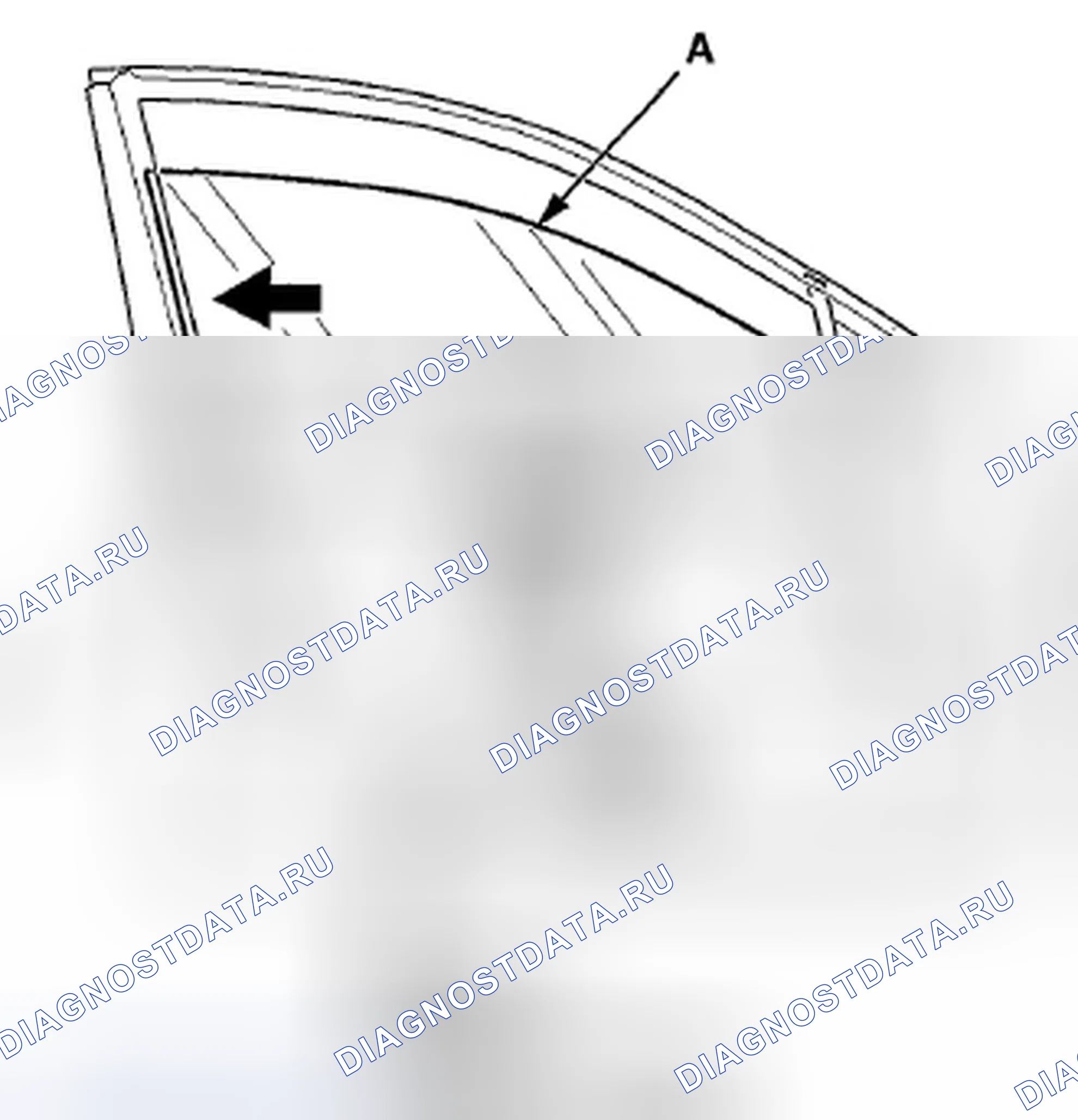 Рис. 237: Регулировка стекла двери. Acura TSX II