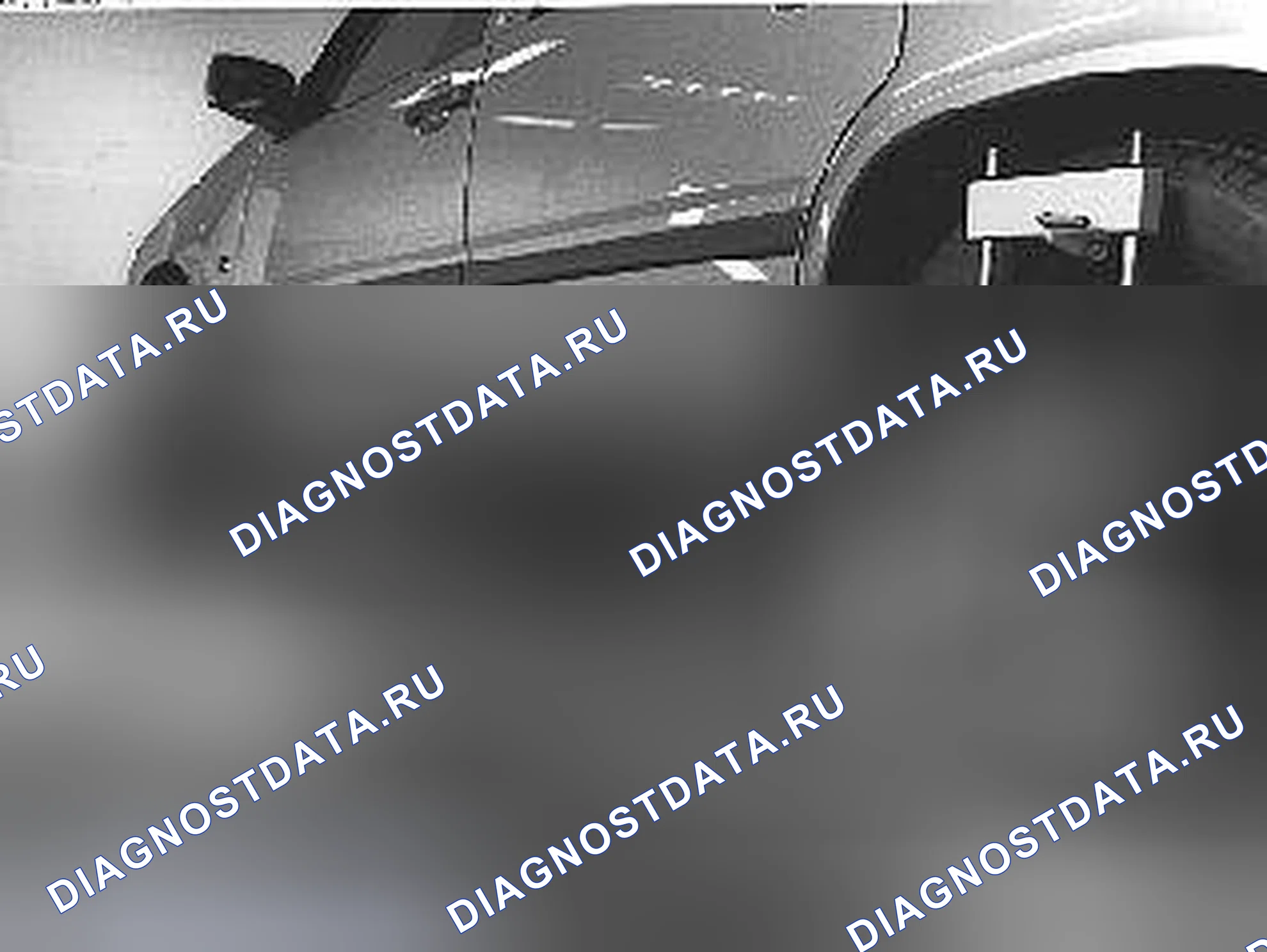 Рис. 19: Проверка и регулировка схождения. Volvo C70 I