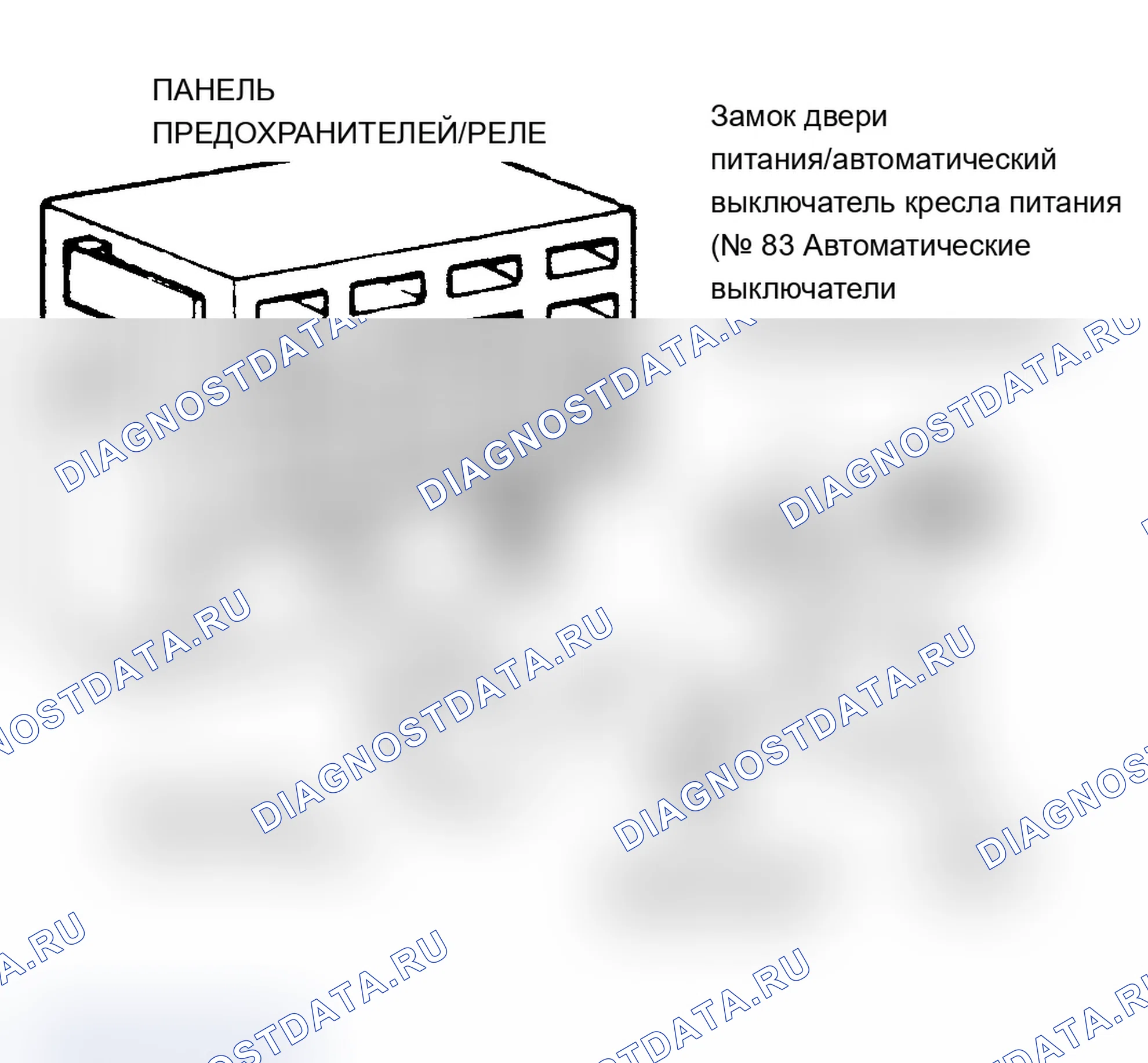 Рис. 2: Расположение компонентов (2 из 7). Dodge Grand Caravan I