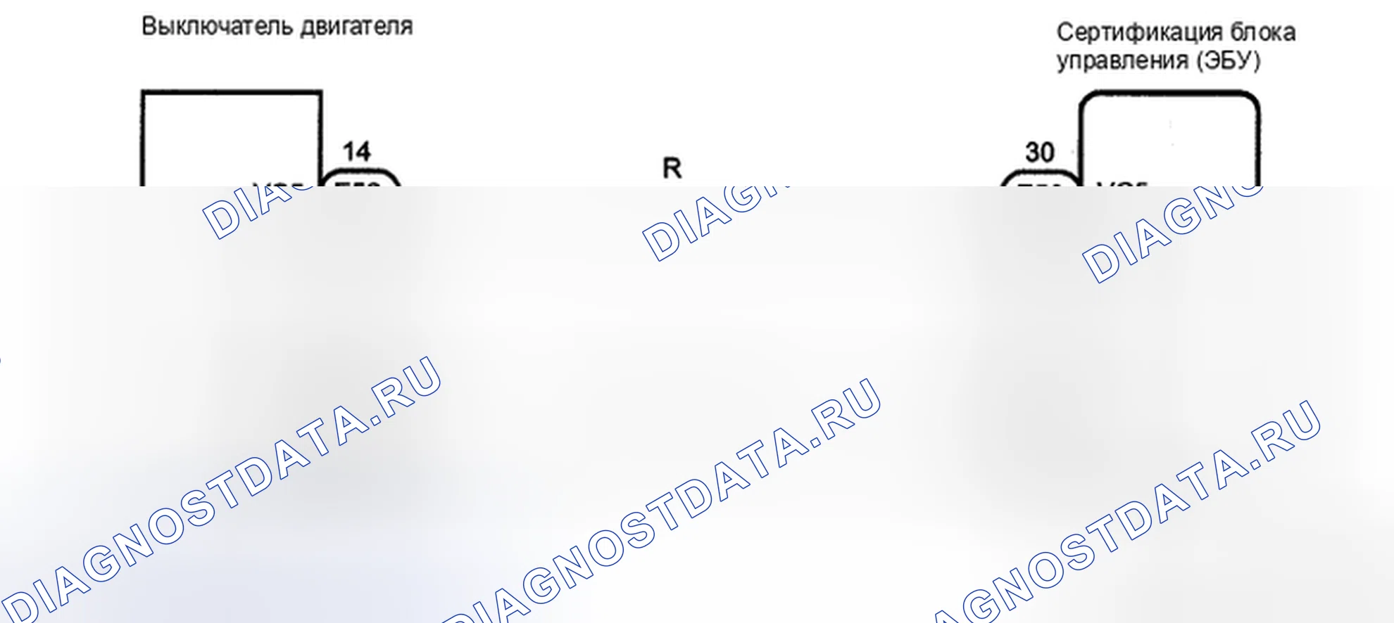 Рис. 5: электросхема. Toyota Camry XV40