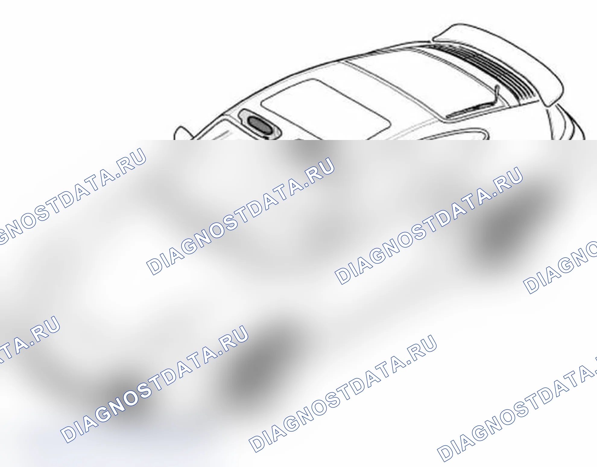 Рис. 1: Снятие и установка солнцезащитных козырьков. Porsche 911 GT3 996 рестайлинг
