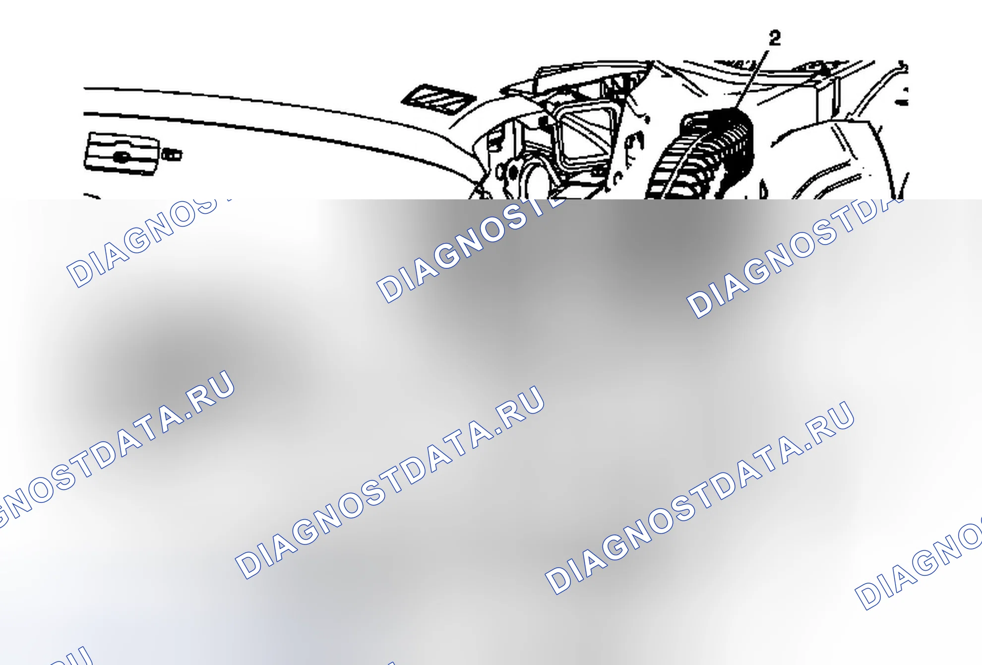 Рис. 26: Замена наружного воздуховода на приборной панели - правая сторона. Chevrolet Camaro V