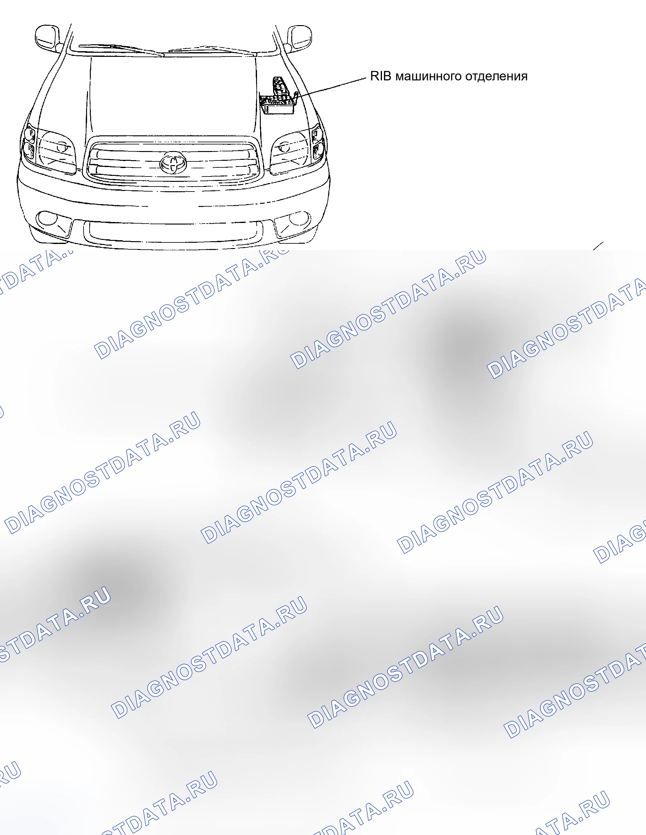 Рис. 59: РАСПОЛОЖЕНИЕ ДЕТАЛЕЙ. Toyota Sequoia I