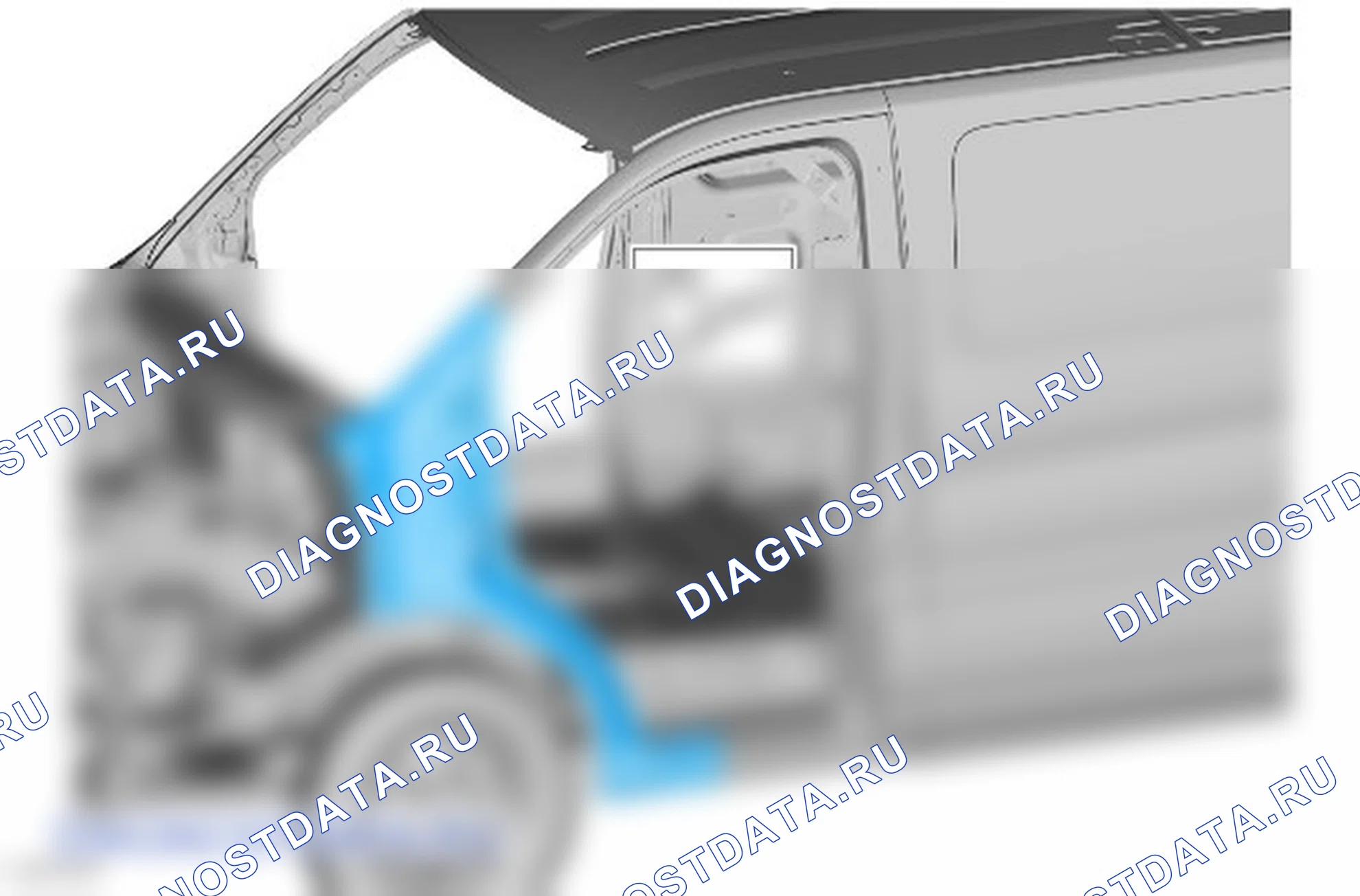 Внешняя панель стойки А: описание и работа. Ford Transit VIII