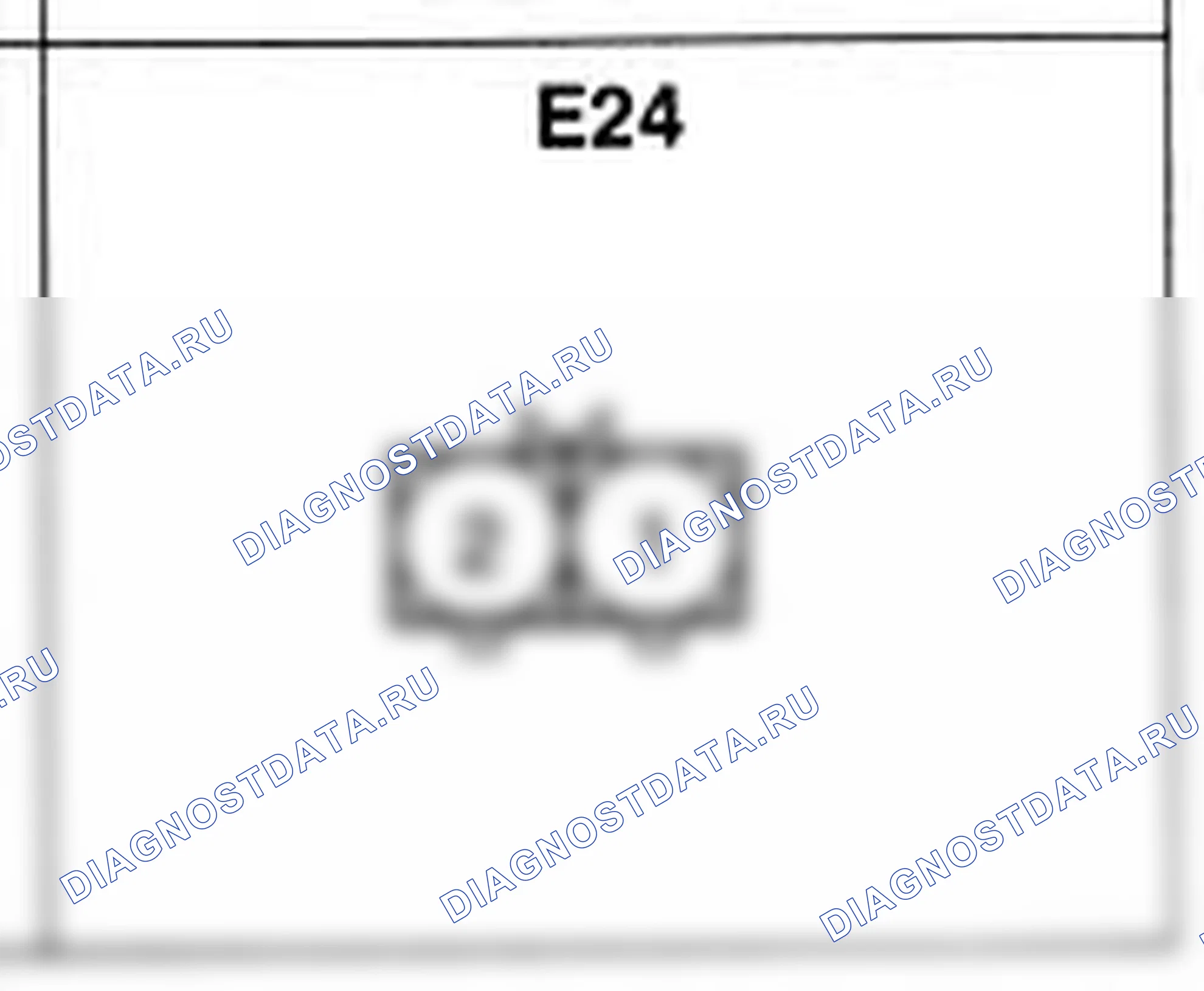 Распиновка разъёма E24 — жгута двигателя. Hyundai H-1 A1