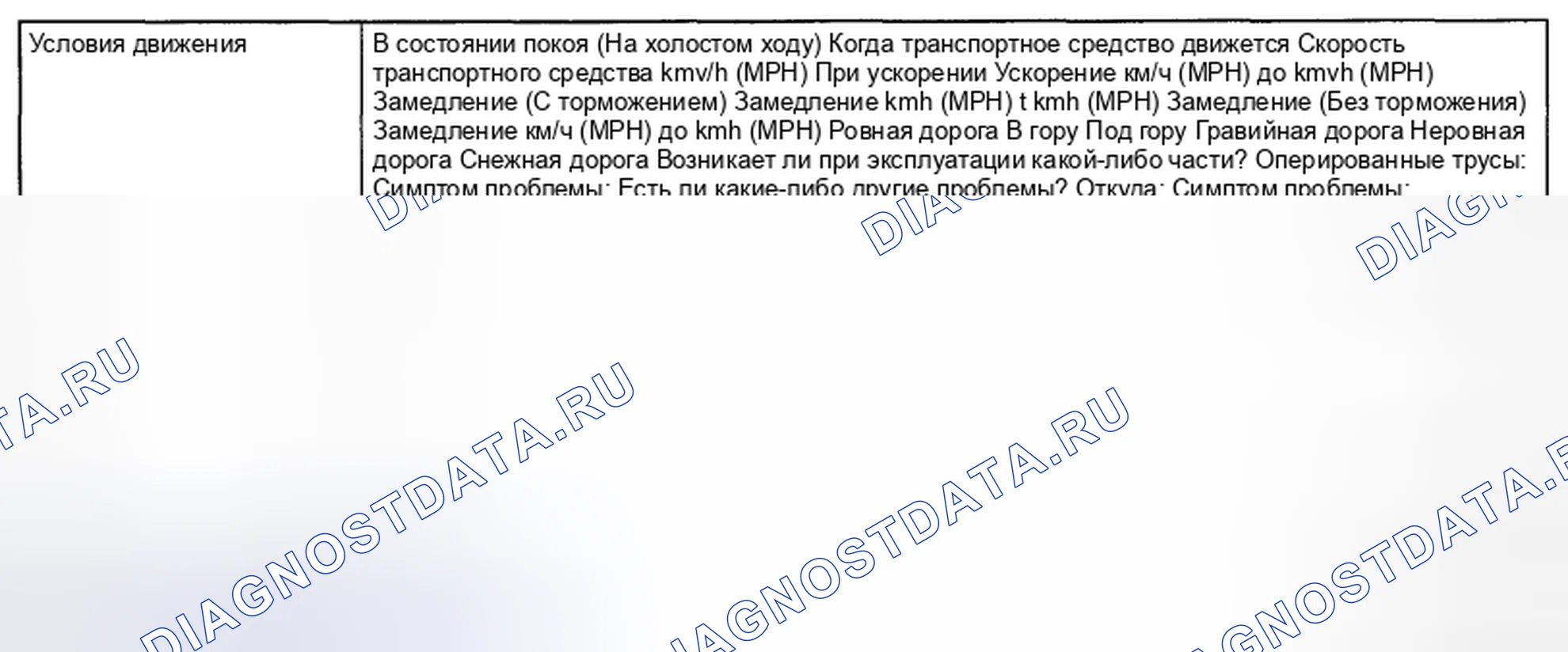 Рис. 45: УСЛОВИЯ ВОЗНИКНОВЕНИЯ НЕИСПРАВНОСТЕЙ. Subaru Impreza GH