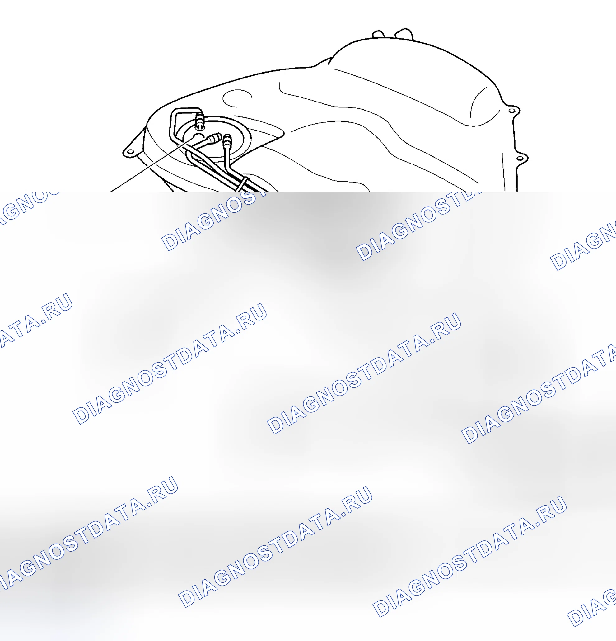 Рис. 38: ТОПЛИВНЫЙ БАК. Subaru Impreza WRX GH