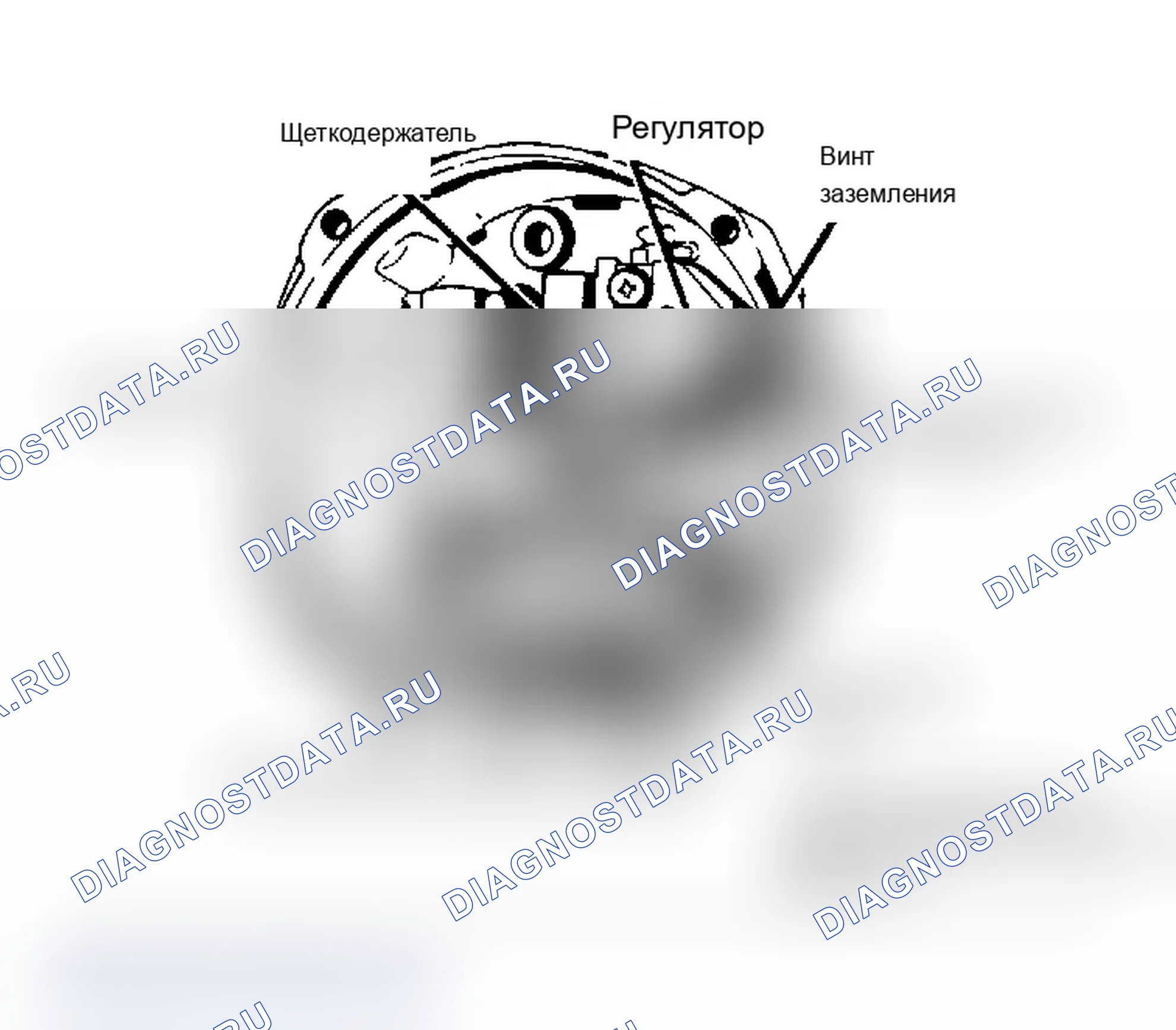 Рис. 6: Стендовые испытания Выпрямительный мост и ID компонентов концевой рамы Наблюдайте за показаниями и обратными соединениями испытательного вывода.. Chevrolet Cab & Chassis K30 