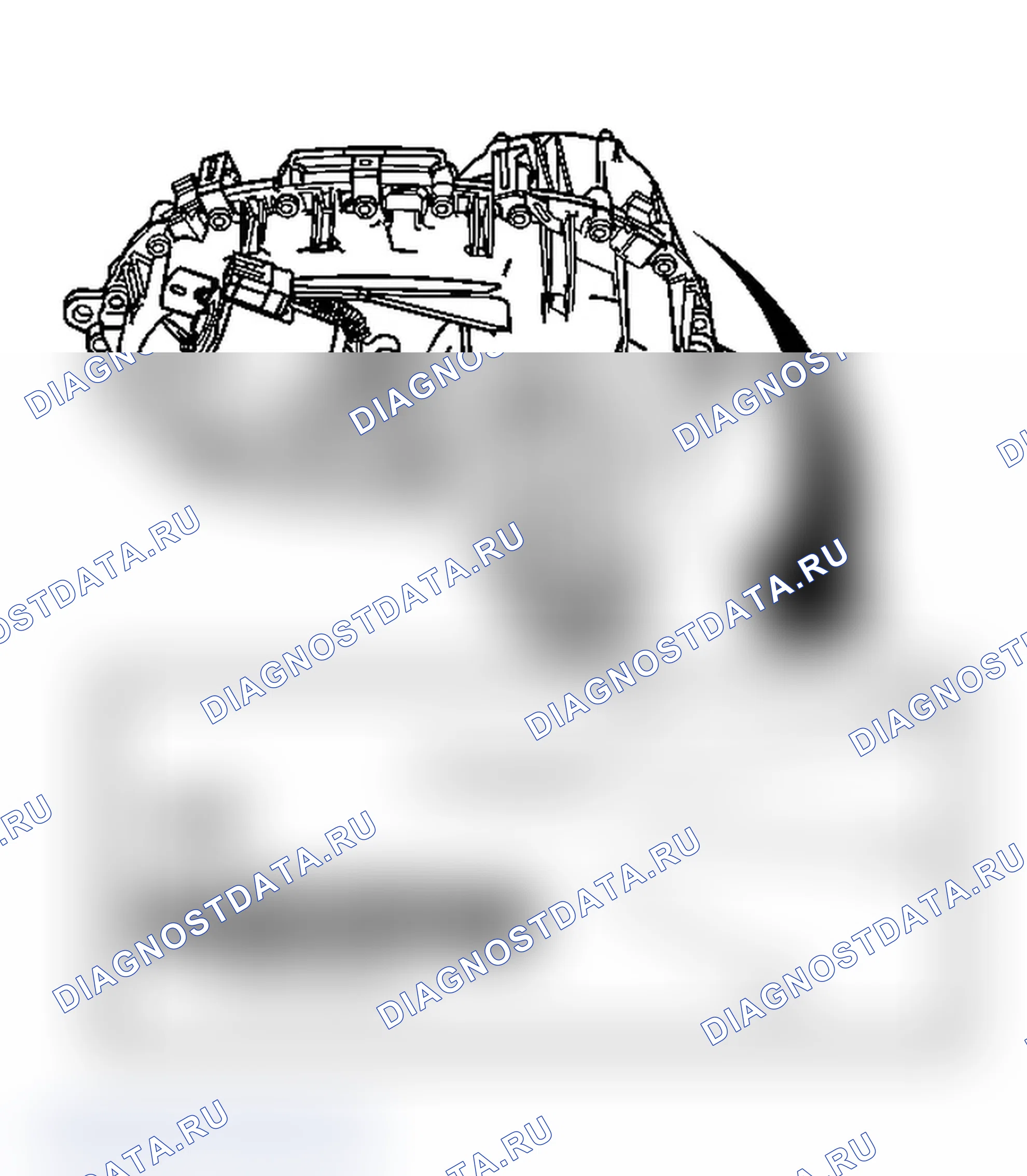 Рис. 13: Идентификация раздаточной коробки. Chevrolet Chevy Express G2500 