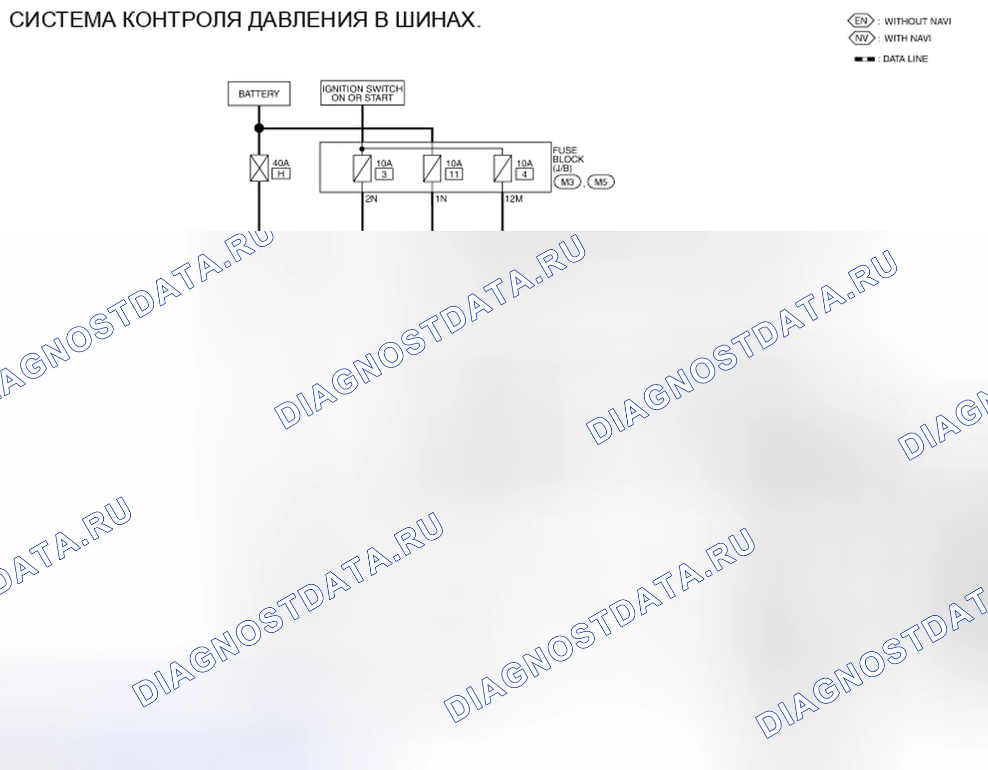 Рис. 44: электросхема. Honda Passport I