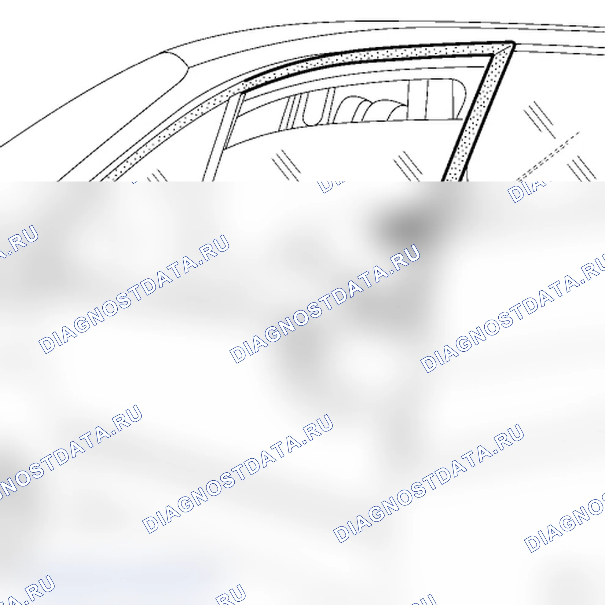 Опускное стекло передней двери. Renault Scenic II