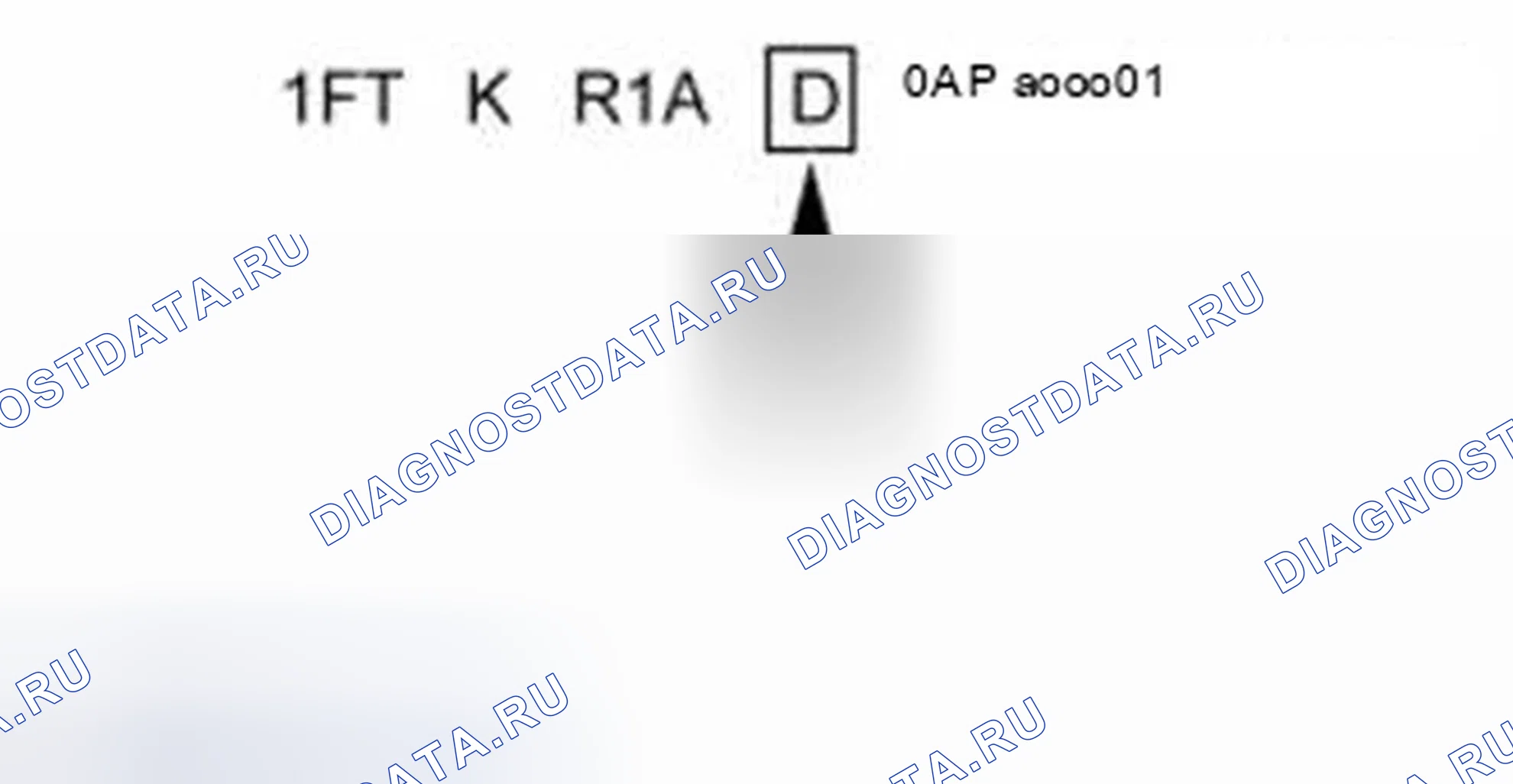 Рис. 6: Код двигателя. Ford Ranger II рестайлинг