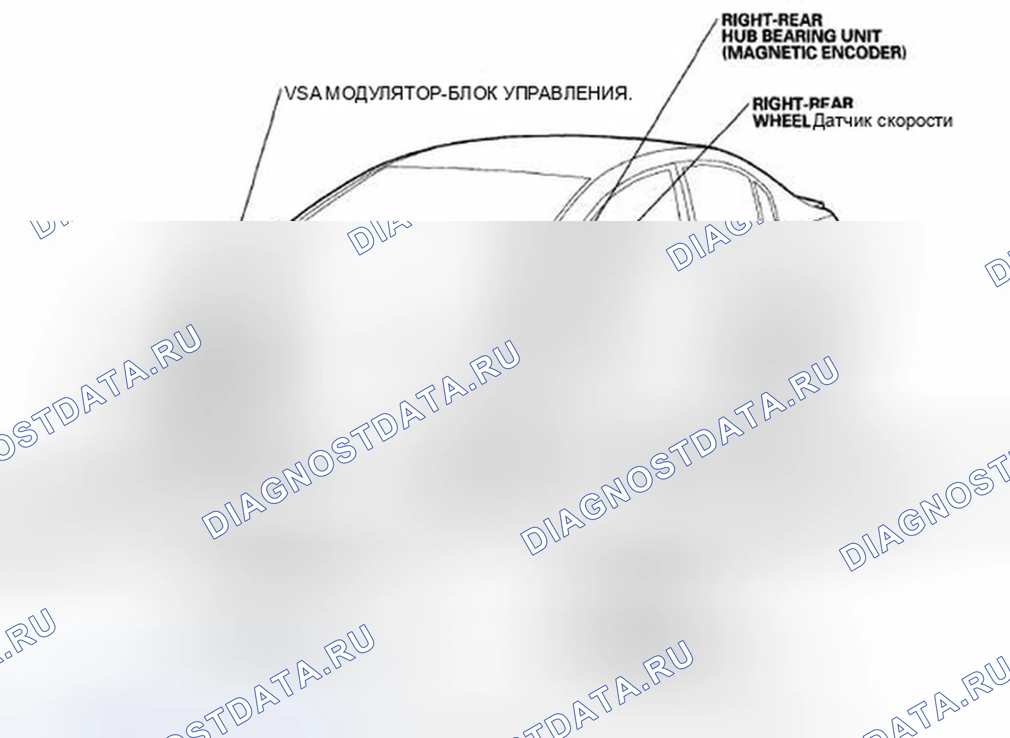 Рис. 236: Указатель расположения компонентов. Honda Civic VIII