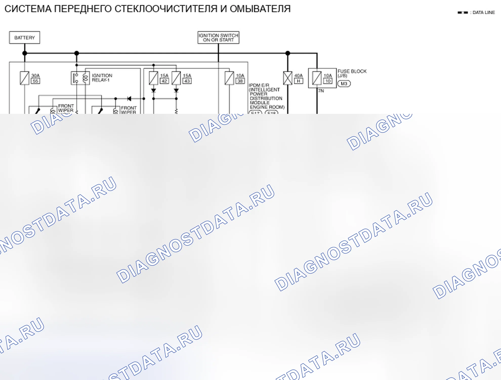 Рис. 30: электросхема. Honda Passport I