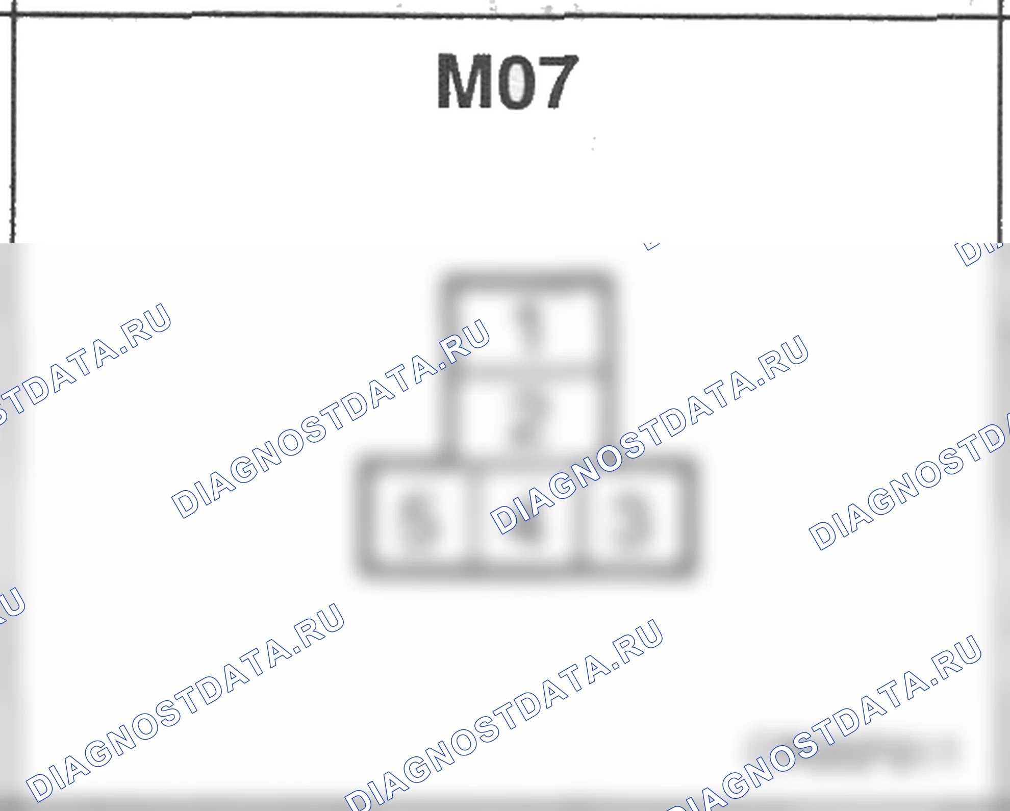 Распиновка разъёма M07 — основного жгута. Hyundai H-1 A1