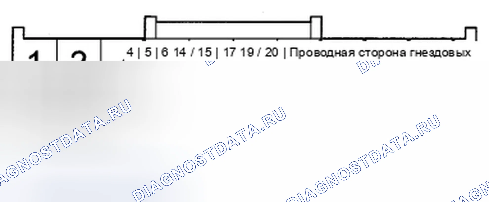 Рис. 400: РАЗЪЕМ D АУДИО-НАВИГАЦИОННОГО БЛОКА (20P). Acura ZDX I