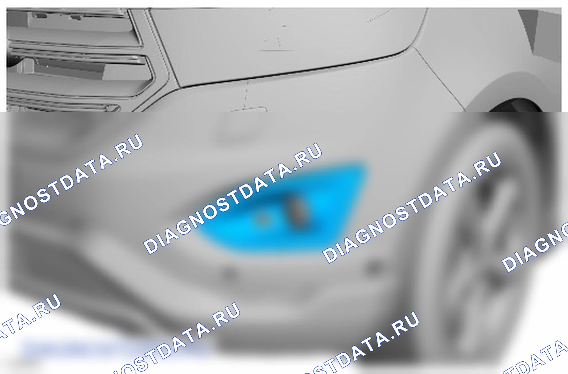Как снять и установить передний противотуманный фонарь. Ford Edge II