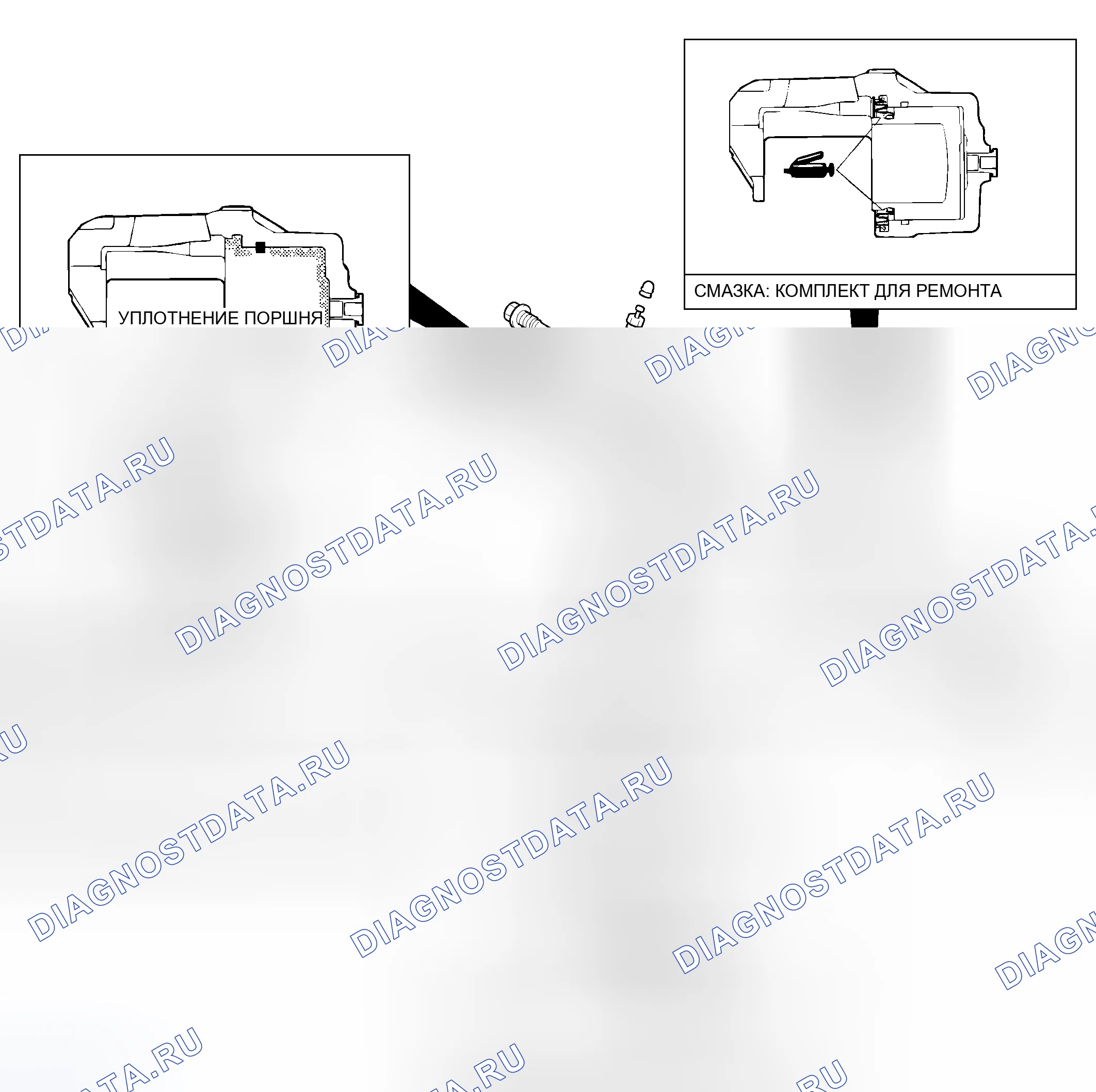 Рис. 21: ТОЧКИ СМАЗКИ. Mitsubishi Galant IX рестайлинг