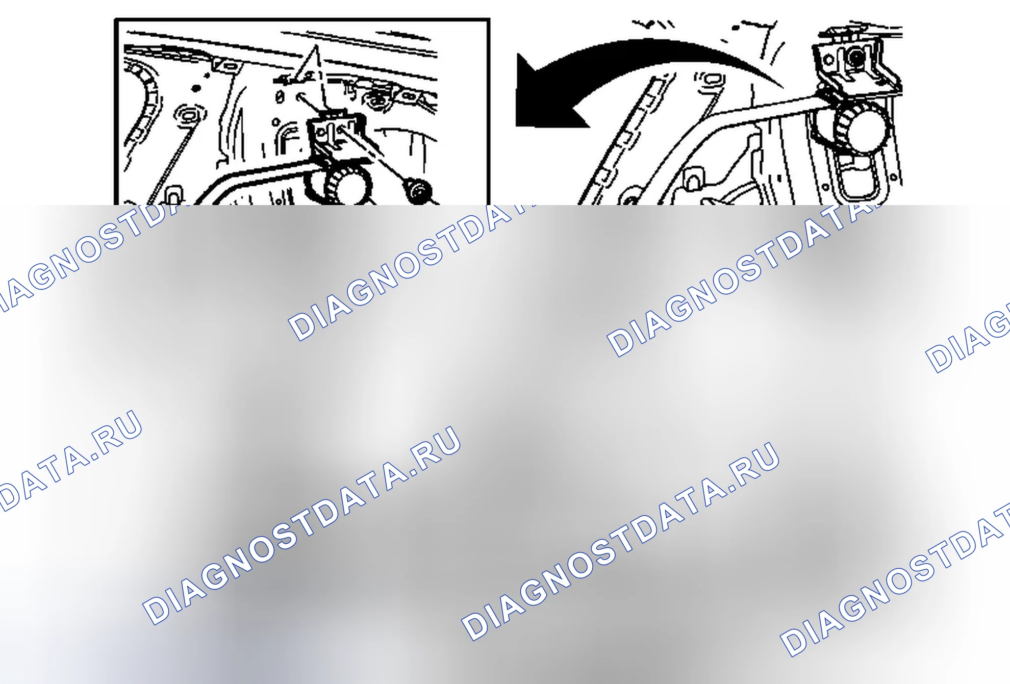 Рис. 4: Замена плечевого ремня - задний. Chevrolet Volt I