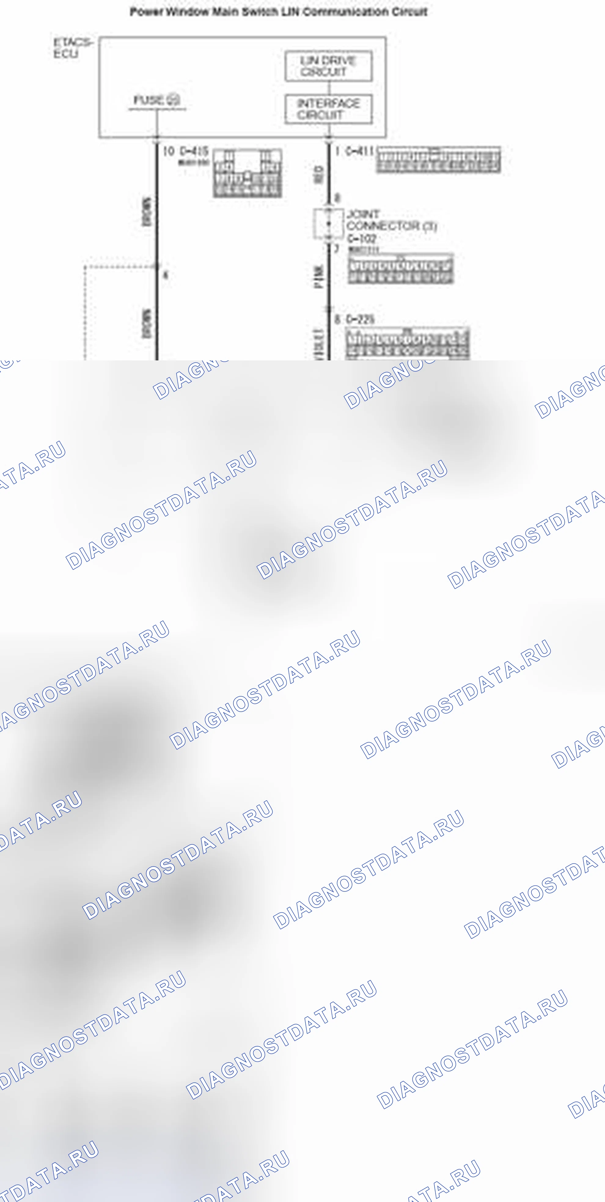 Рис. 429: Таймаут LIN расшифровка кода ошибки U0215: P / W Sw (DR). Mercedes-Benz CLA-класс C117/X117 рестайлинг