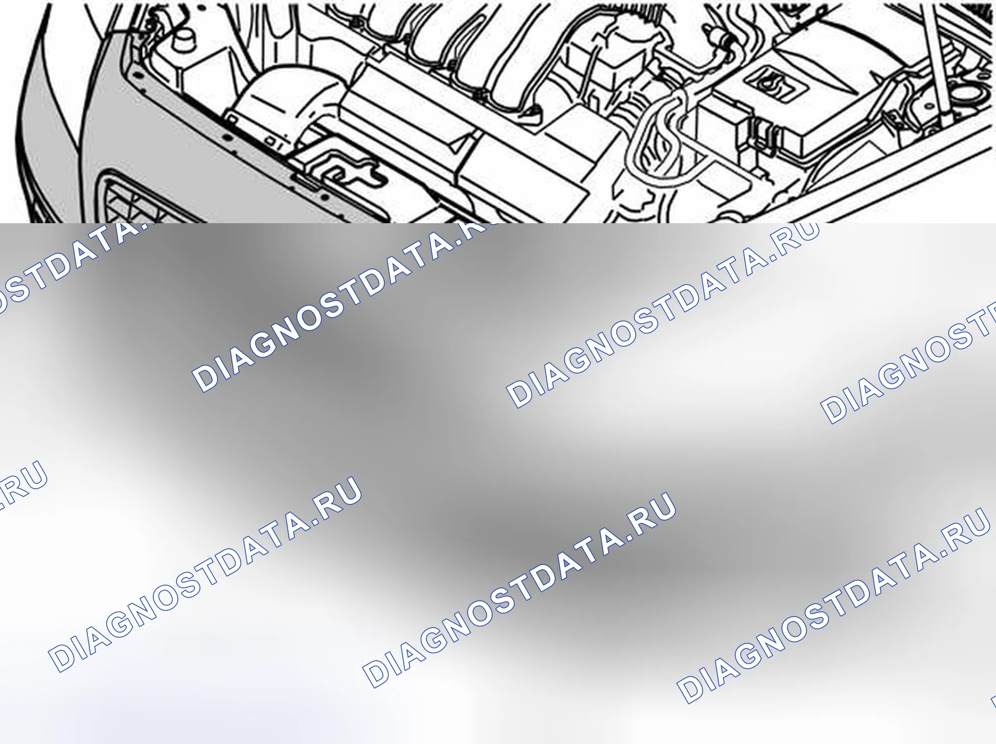 Рис. 16: СНЯТИЕ КРЫШКИ ПЕРЕДНЕГО БАМПЕРА. Volvo V50 I