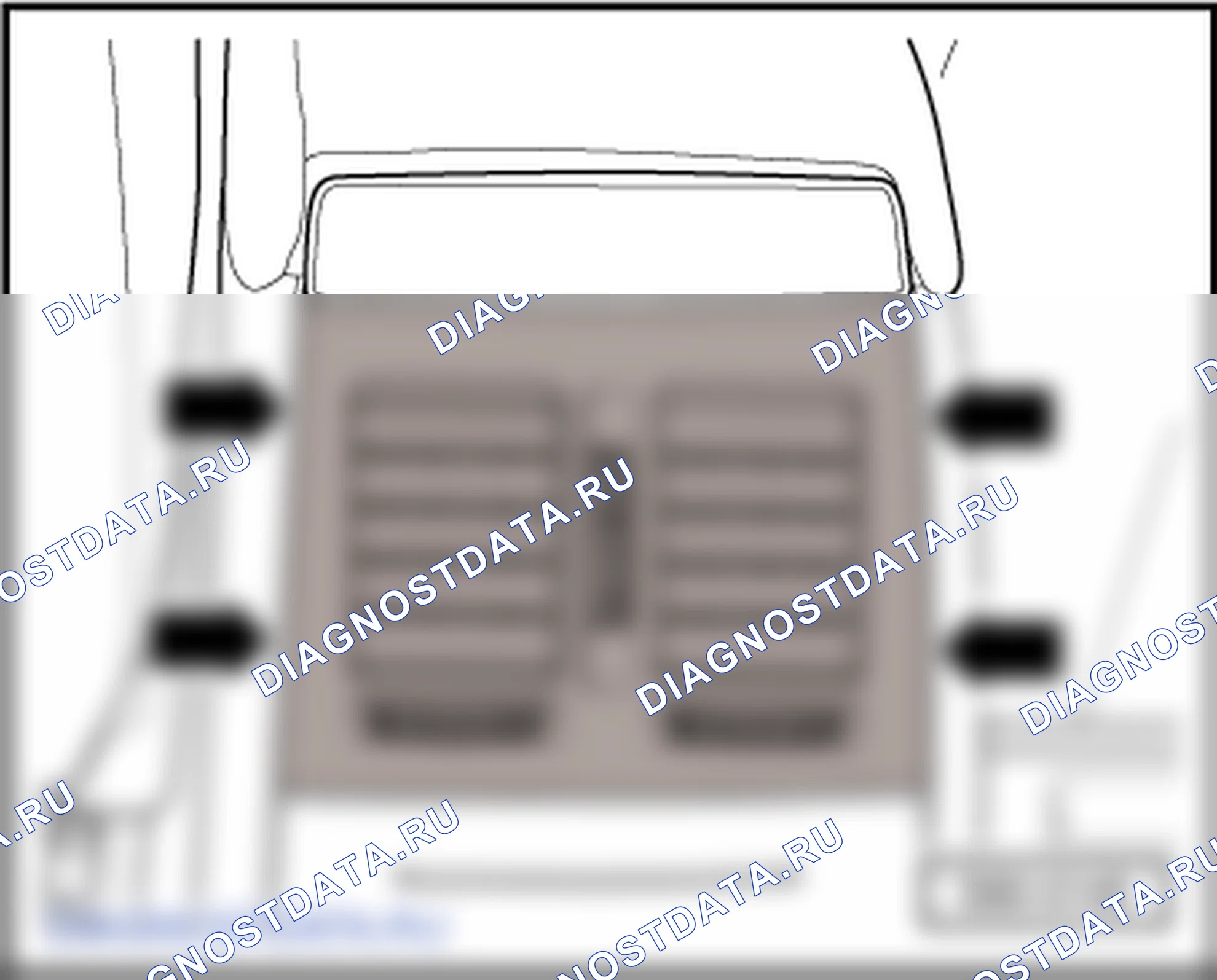 Дефлектор панели приборов и воздушные каналы, вентиляция. Skoda Octavia Ii