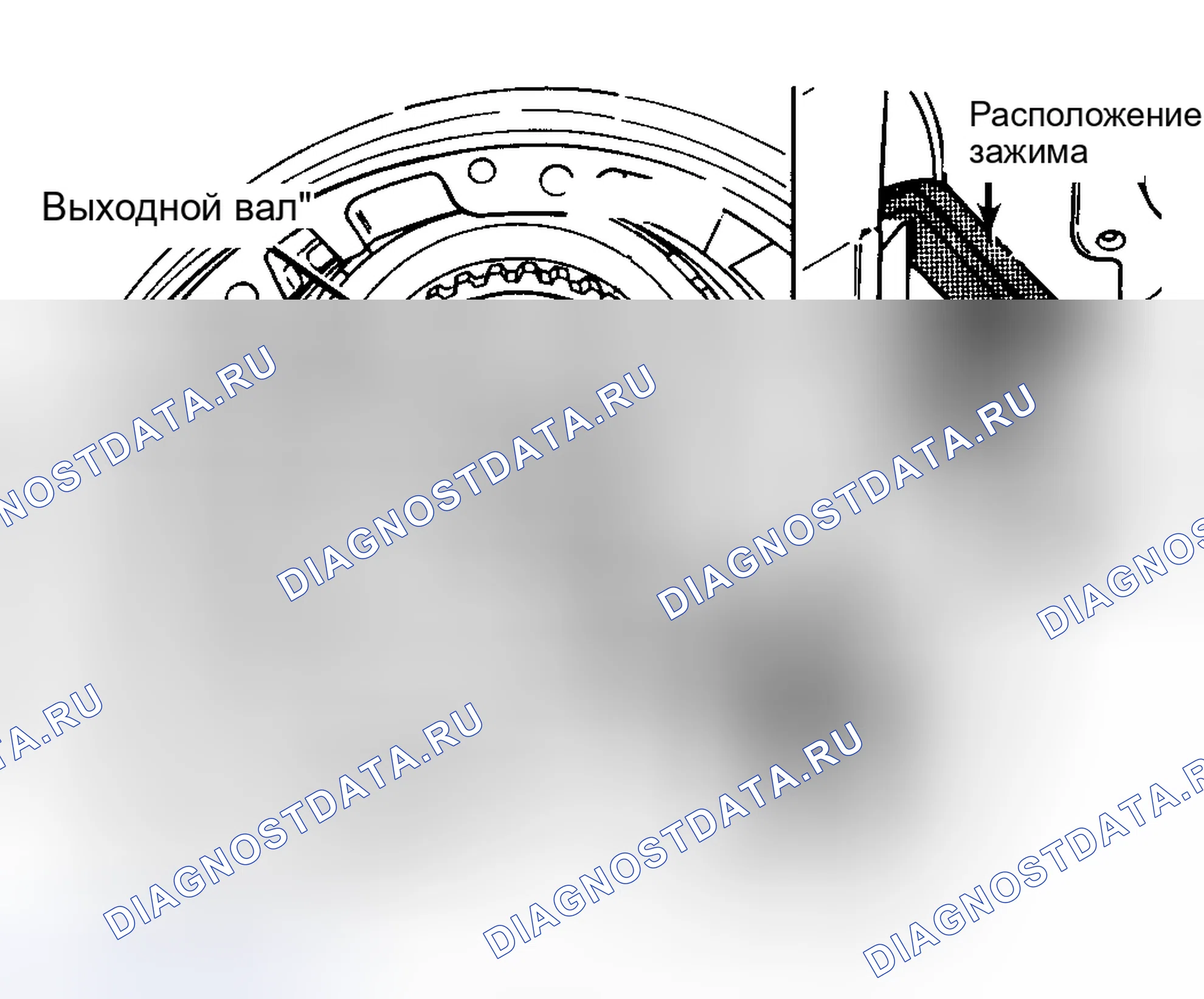 Рис. 34: Люфт заднего блока. Buick Electra V