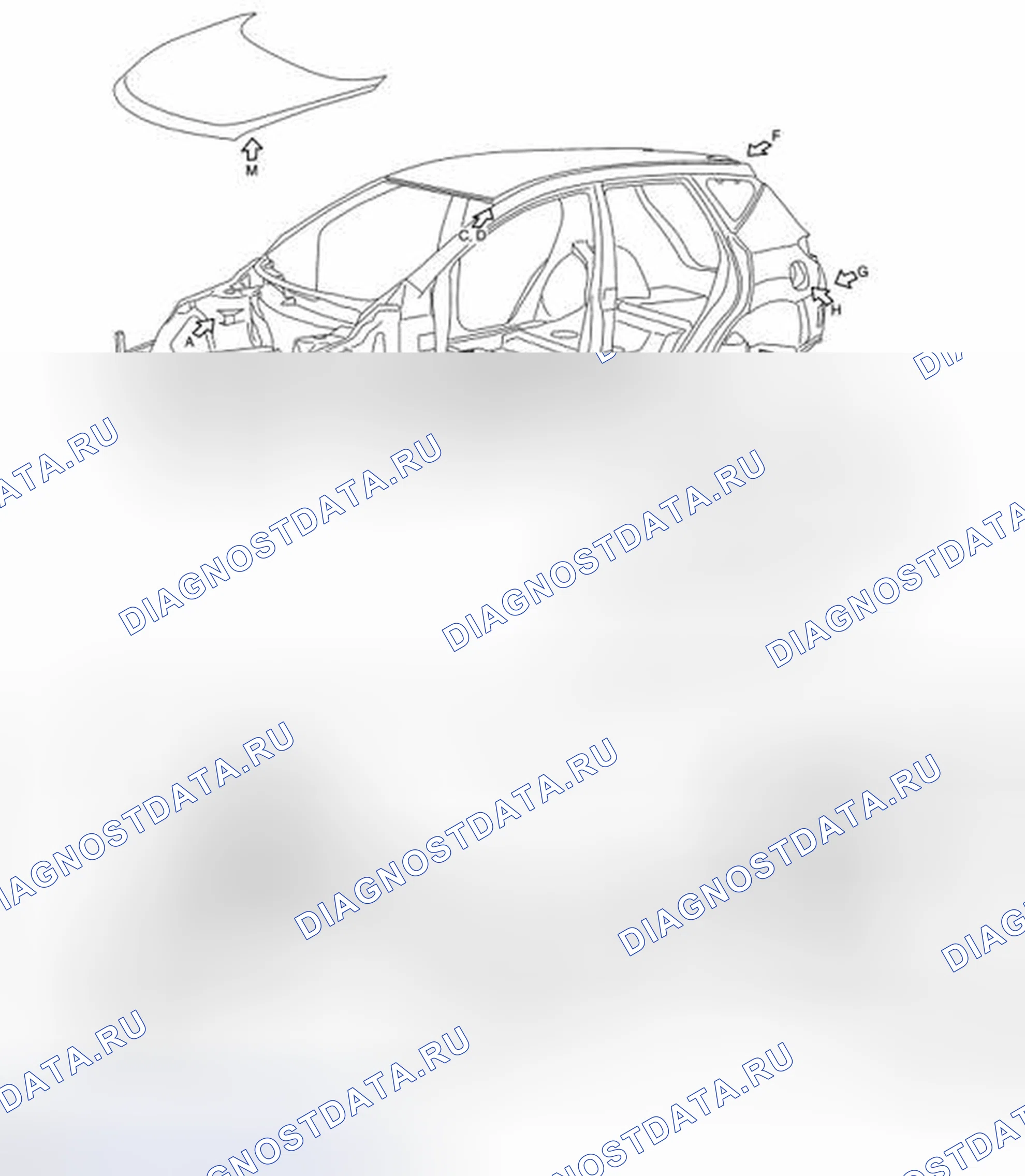 Рис. 260: Уплотнение корпуса. Nissan Murano Z51 рестайлинг 2