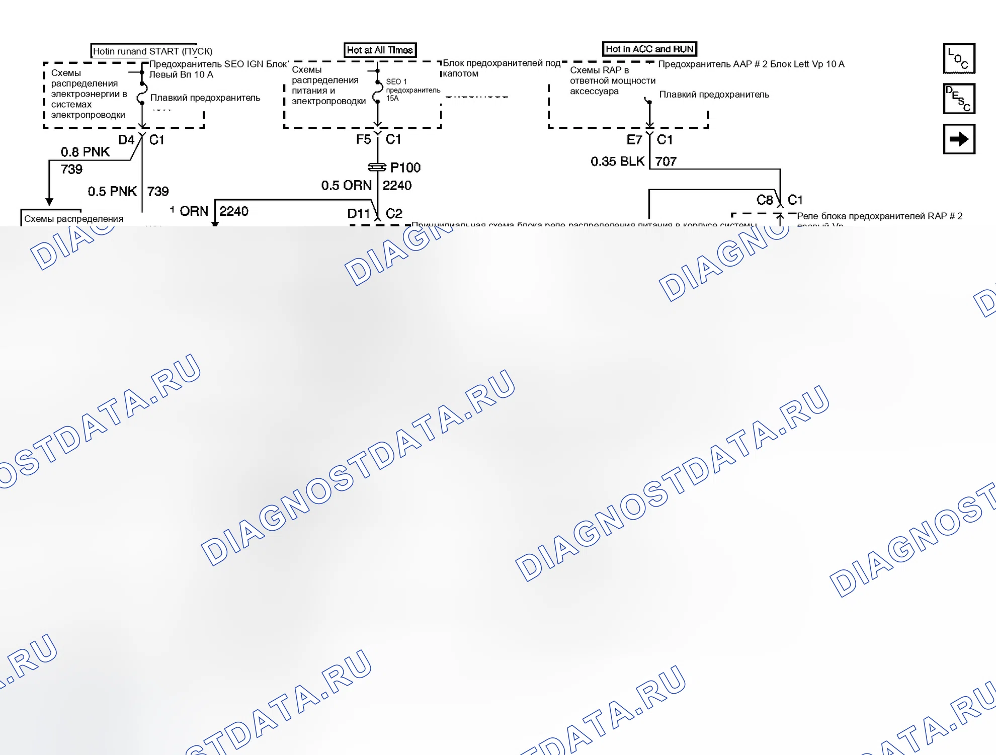 Рис. 30: Принципиальные схемы onstar. GMC Yukon Denali GMT800