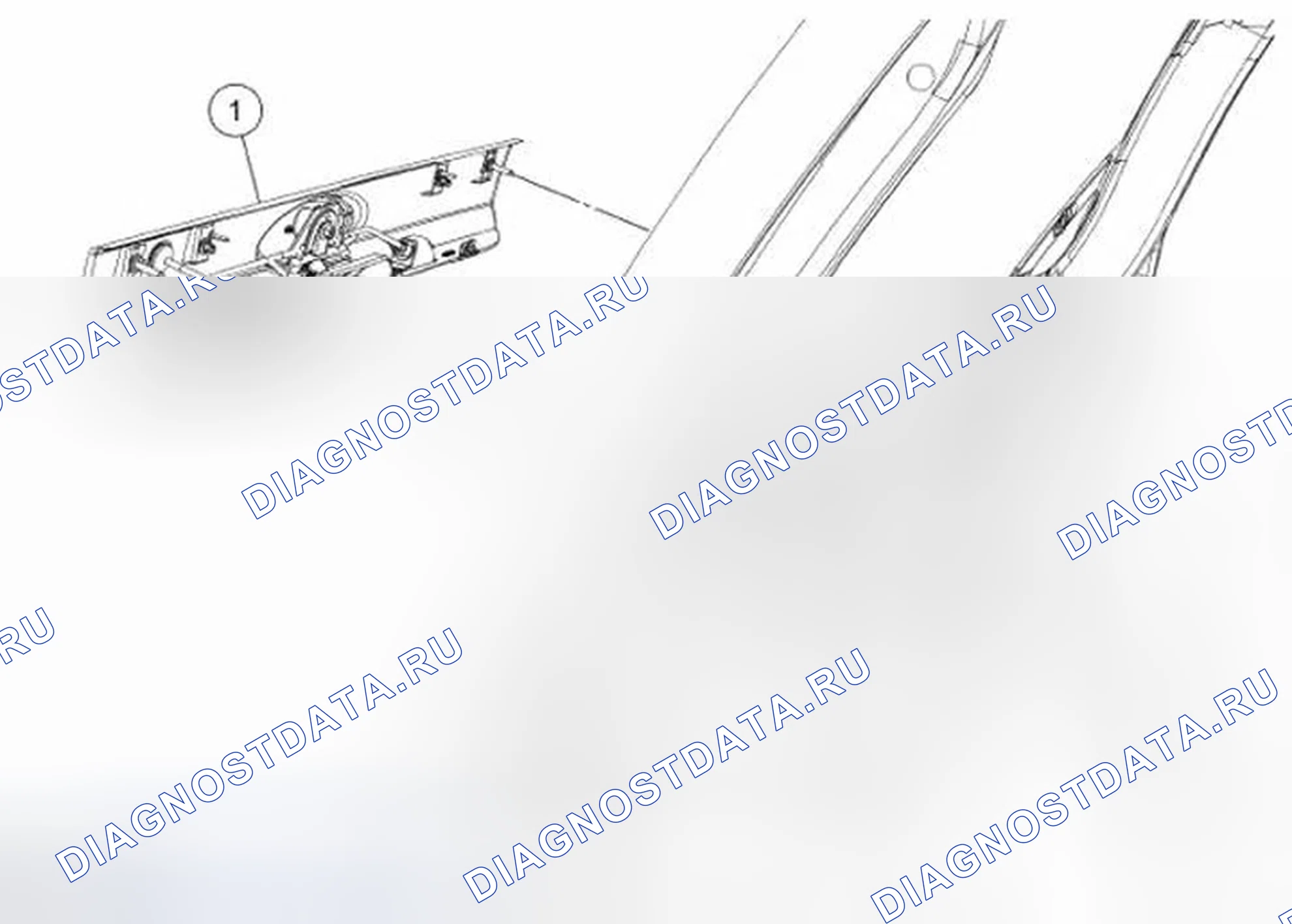 Рис. 42: Корпус номерного знака. Ford Escape I рестайлинг 2