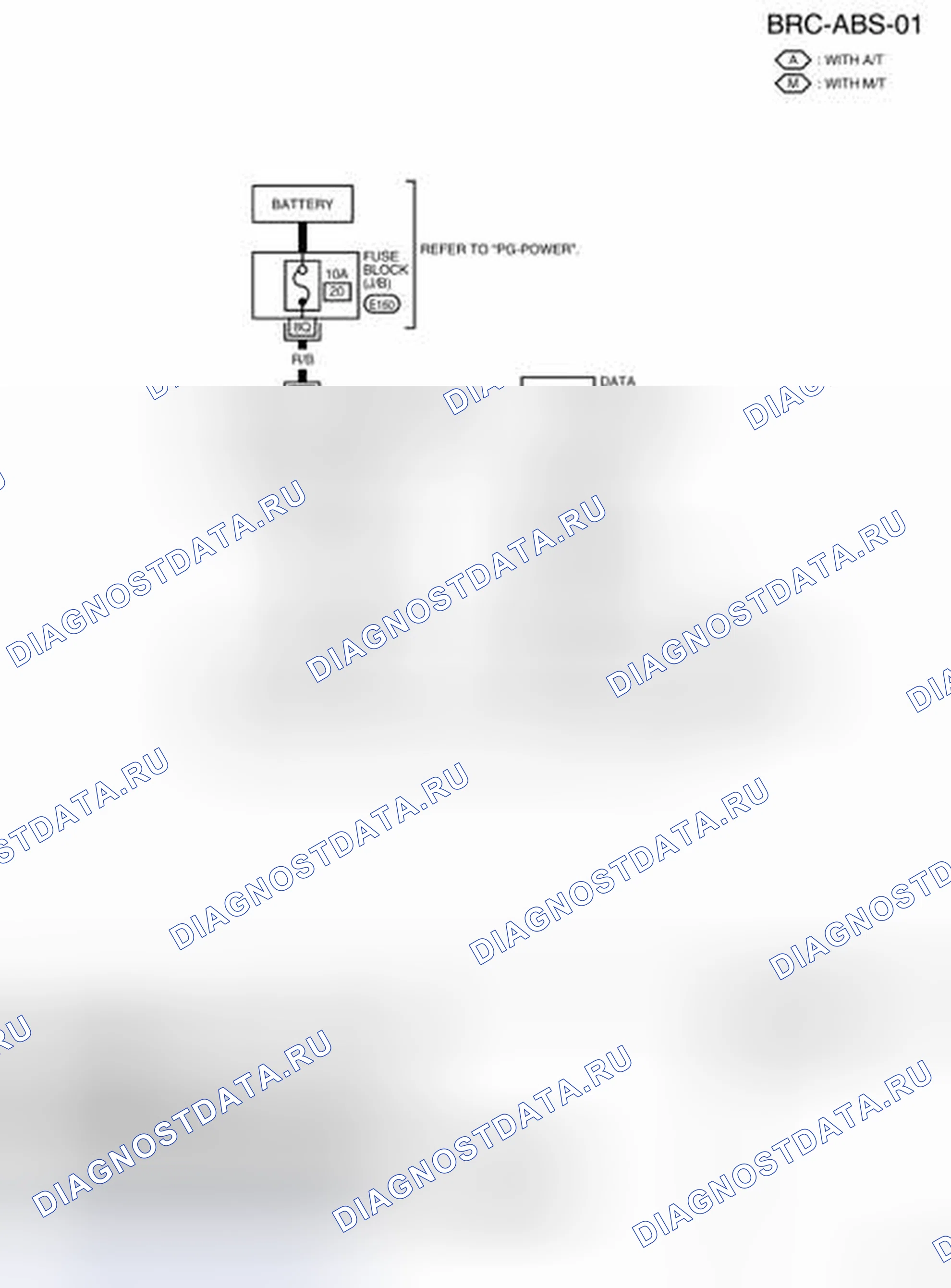 Рис. 21: электросхема - BRC-ABS-01. Nissan Frontier D40