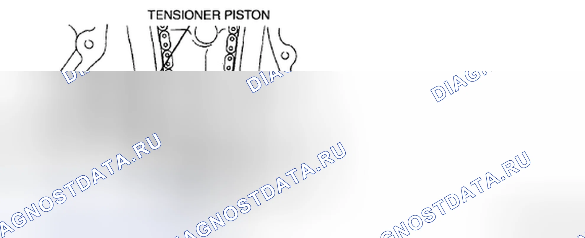 Рис. 46: Примечание по снятию натяжного устройства цепи. Mazda MX-5 NC рестайлинг