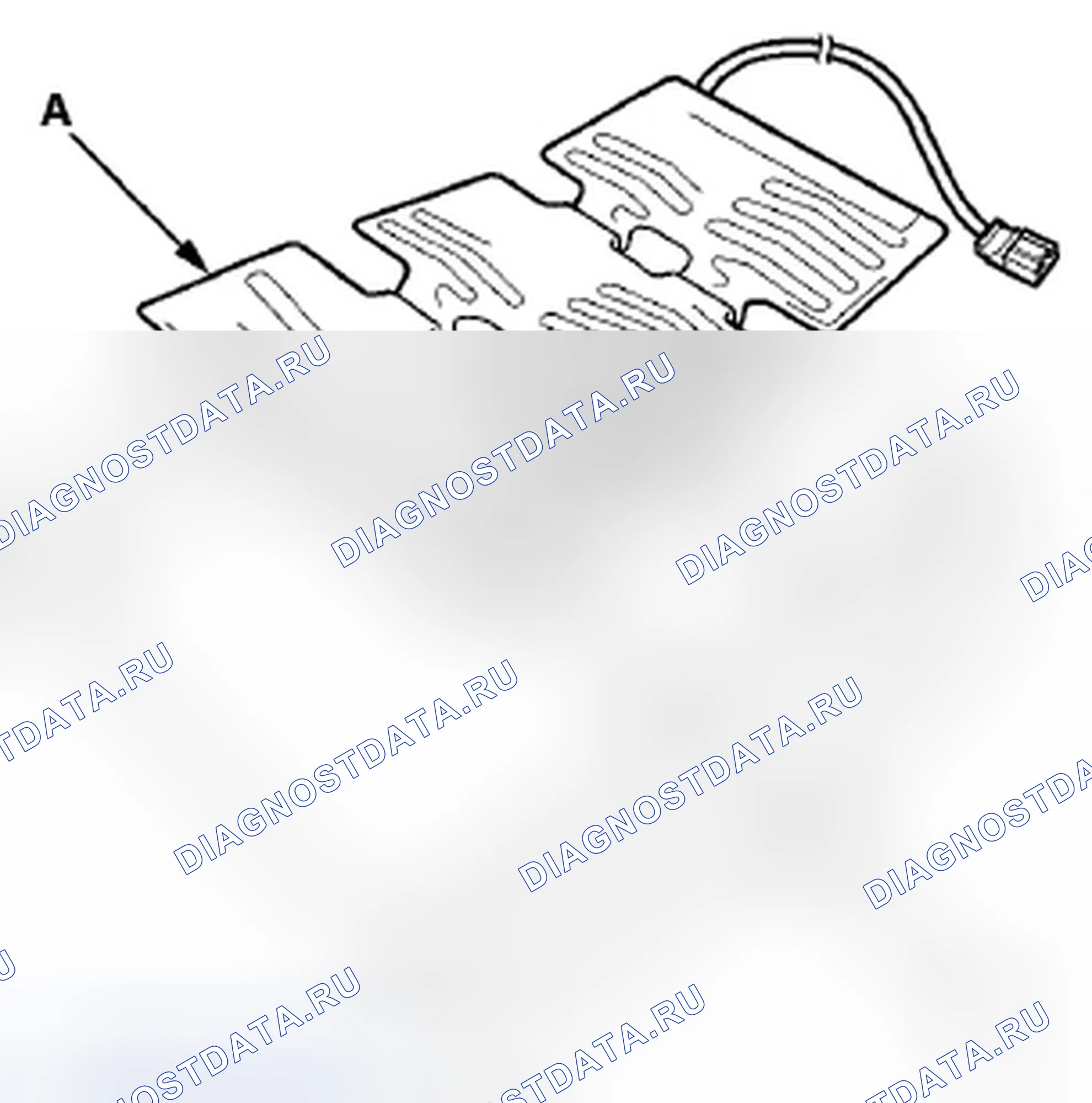 Рис. 433: Обогреватель подушки сиденья. Acura TSX II