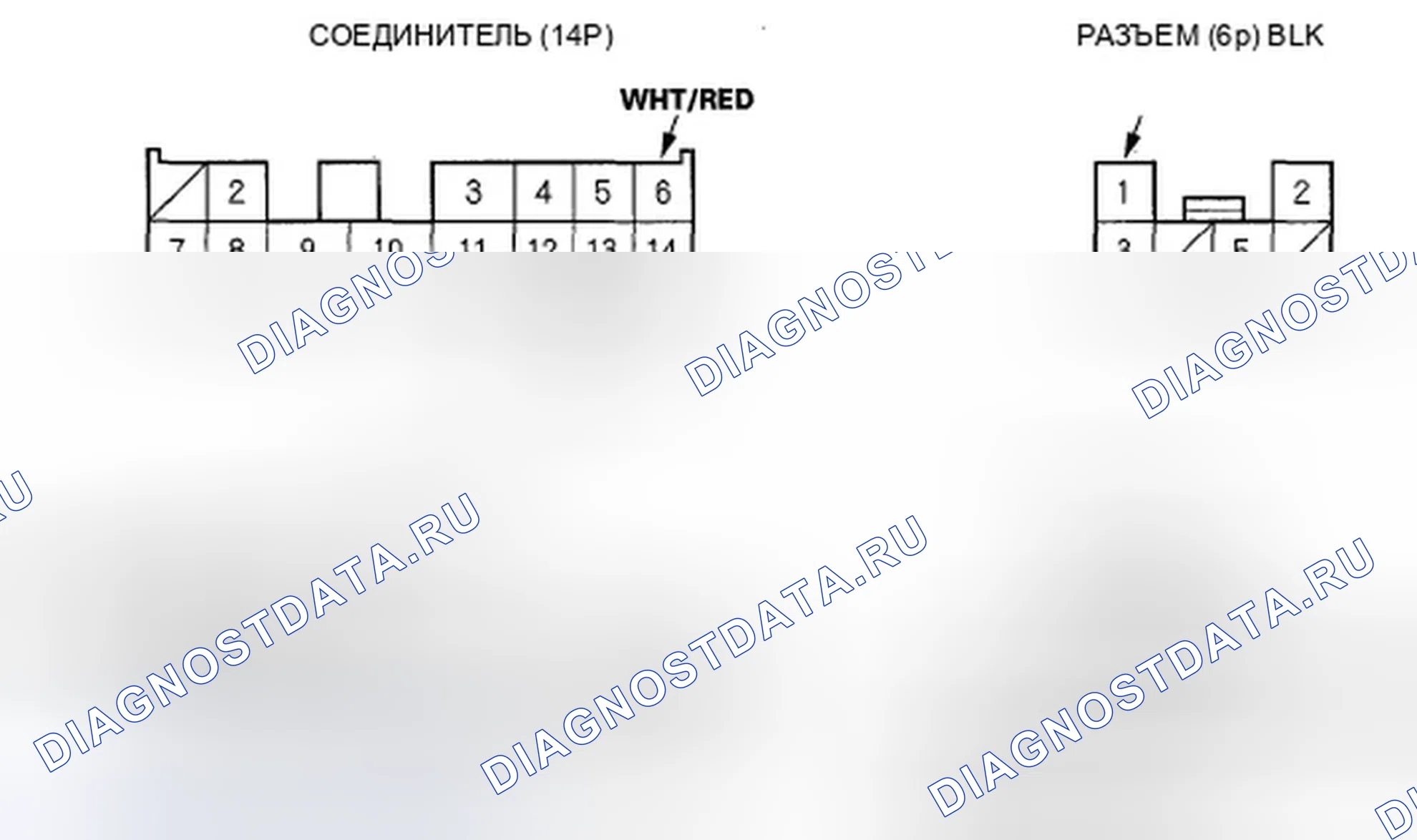 Рис. 12: MICU - Входное испытание задней блока предохранителей и реле. Honda Odyssey IV