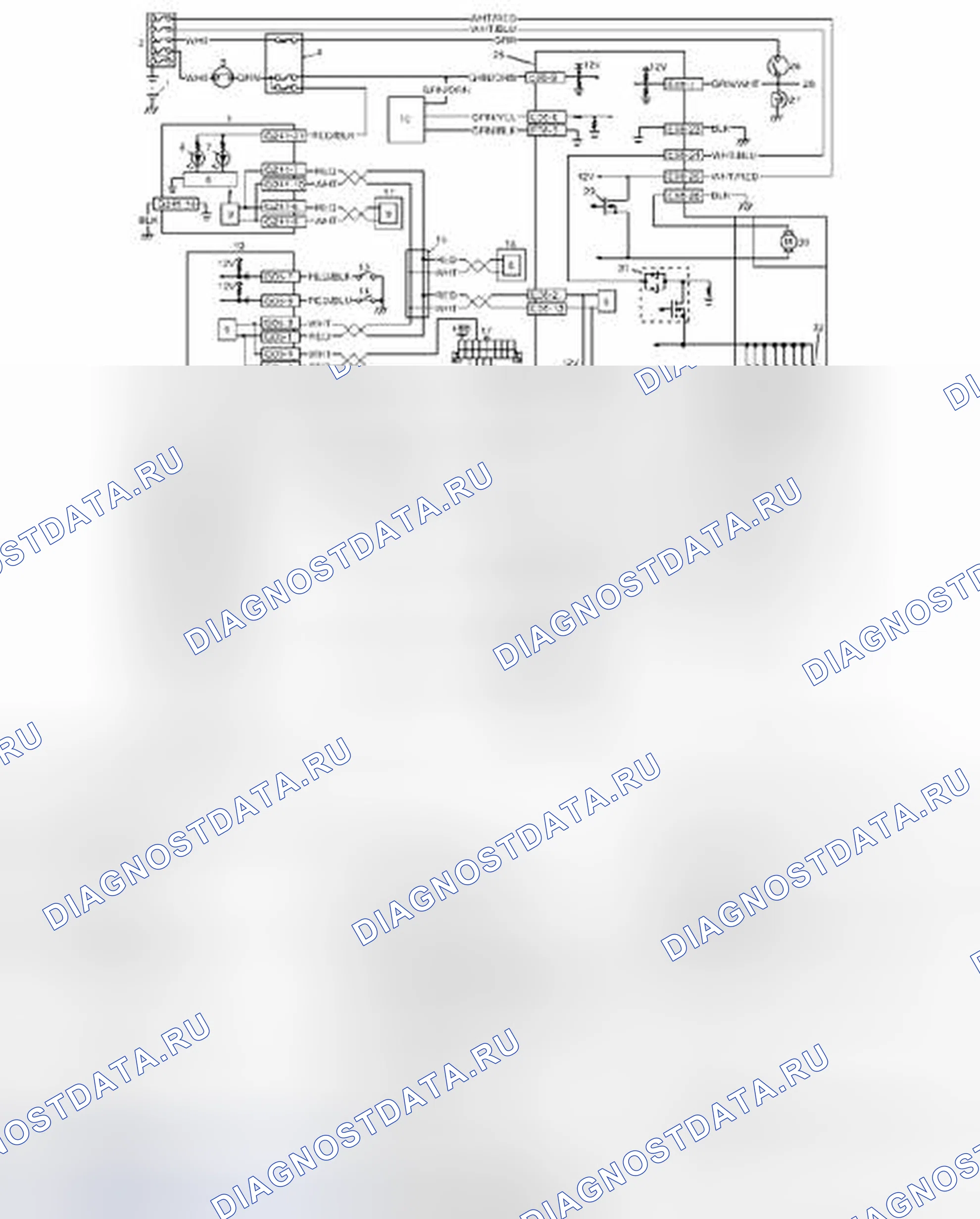 Рис. 40: Схема электропроводки ABS. Suzuki SX4 I