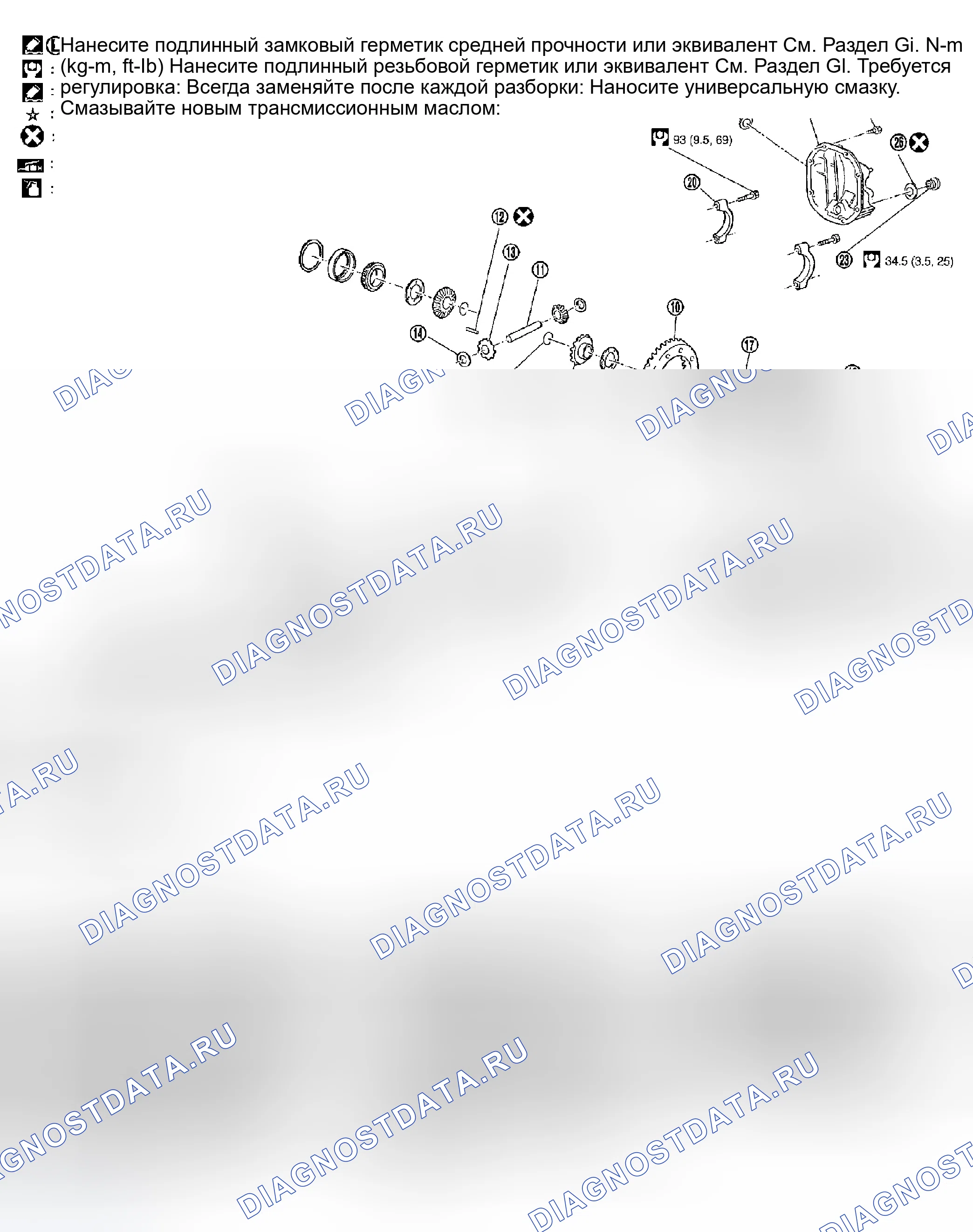 Рис. 110: R200 2-Шестерня. Infiniti FX45 I
