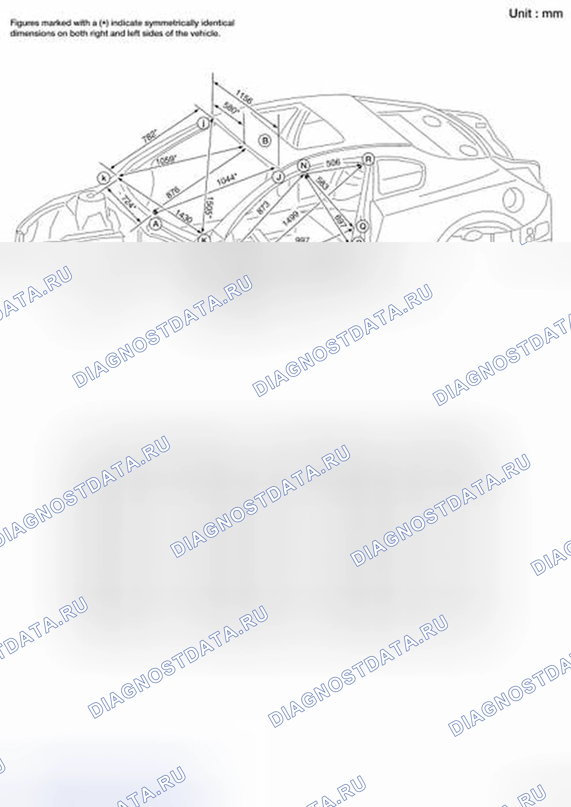Рис. 203: Измерение. Nissan Altima L32 рестайлинг