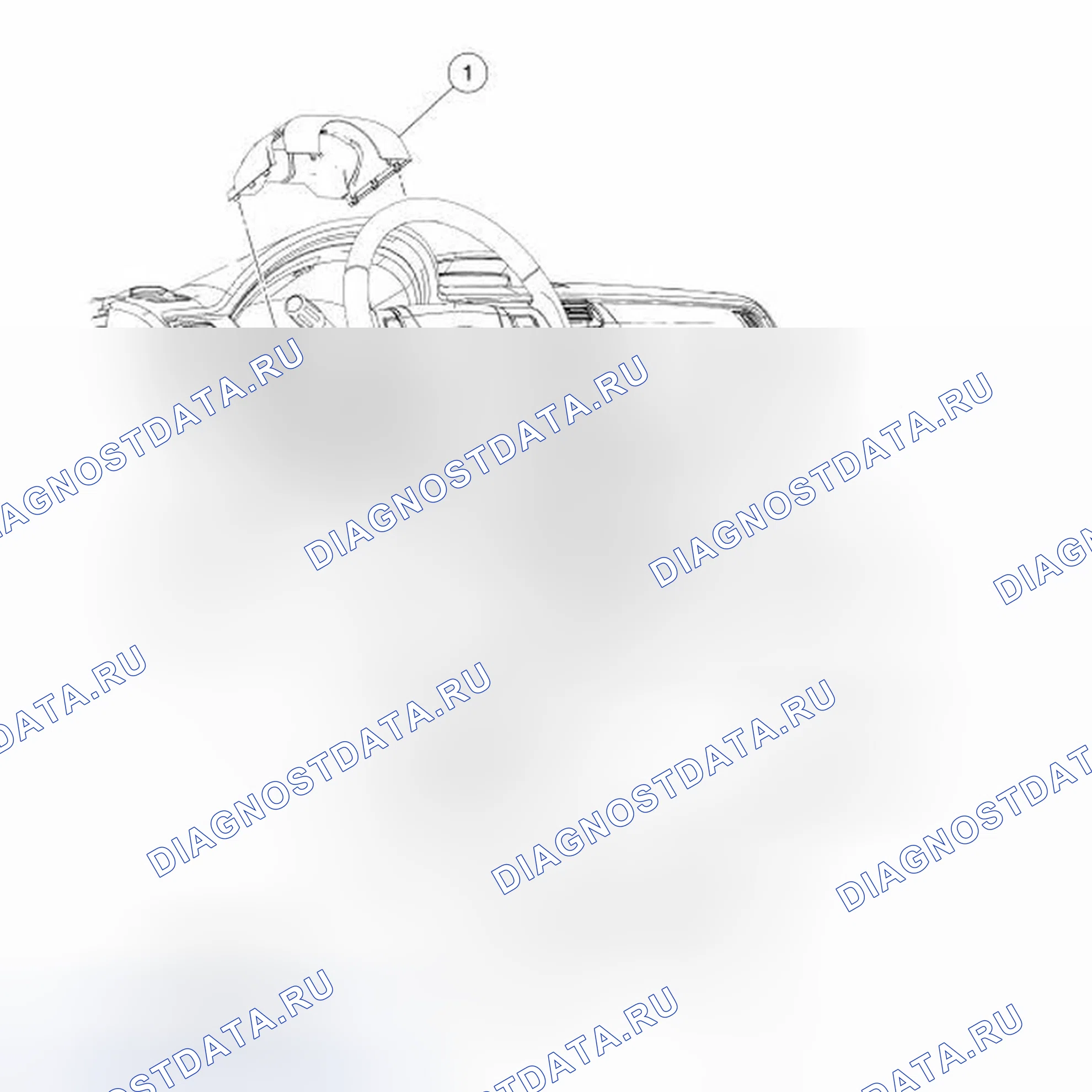Рис. 1: Рулевая колонка. Ford Focus II рестайлинг
