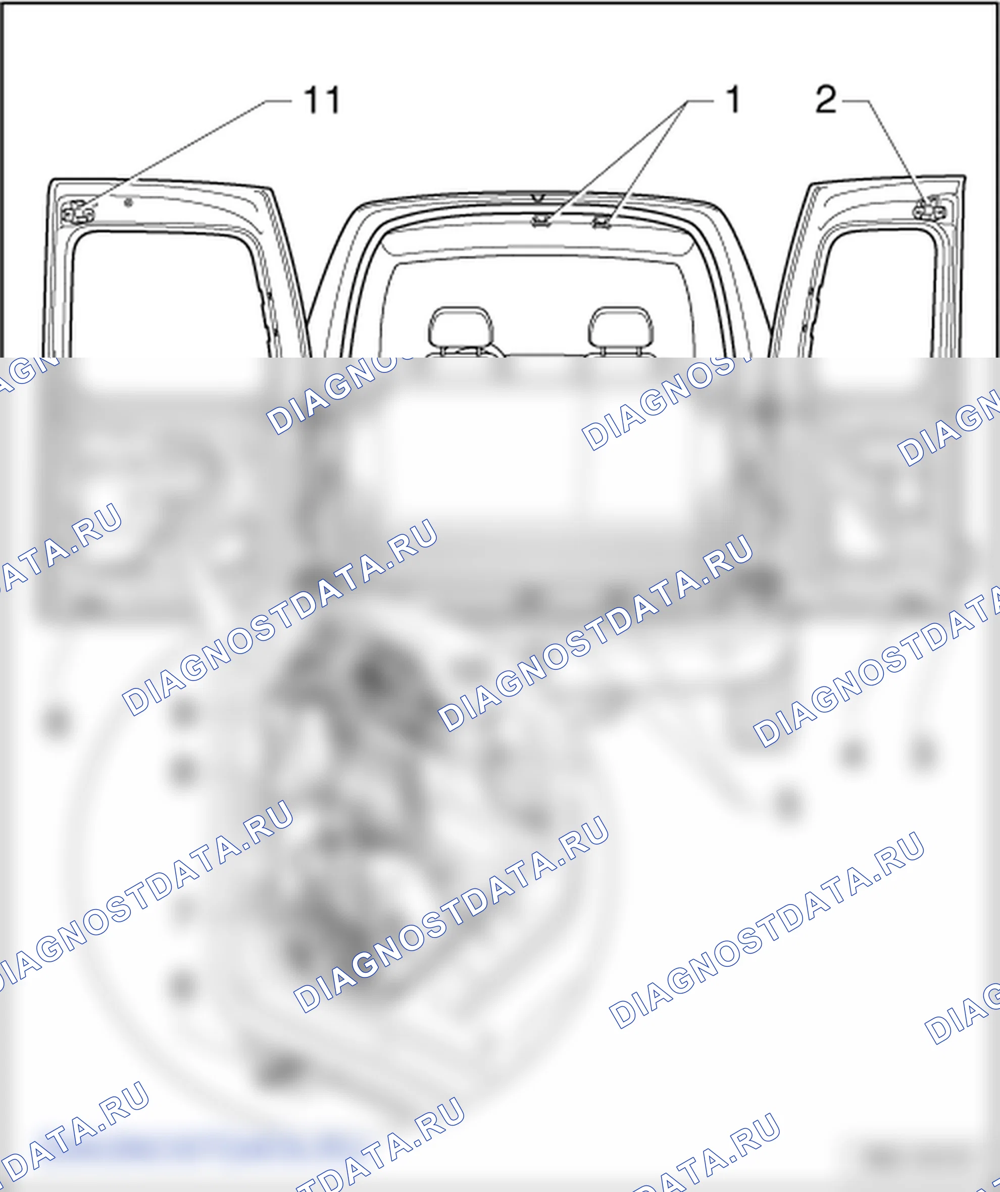Задние распашные двери. Volkswagen Caddy Iii