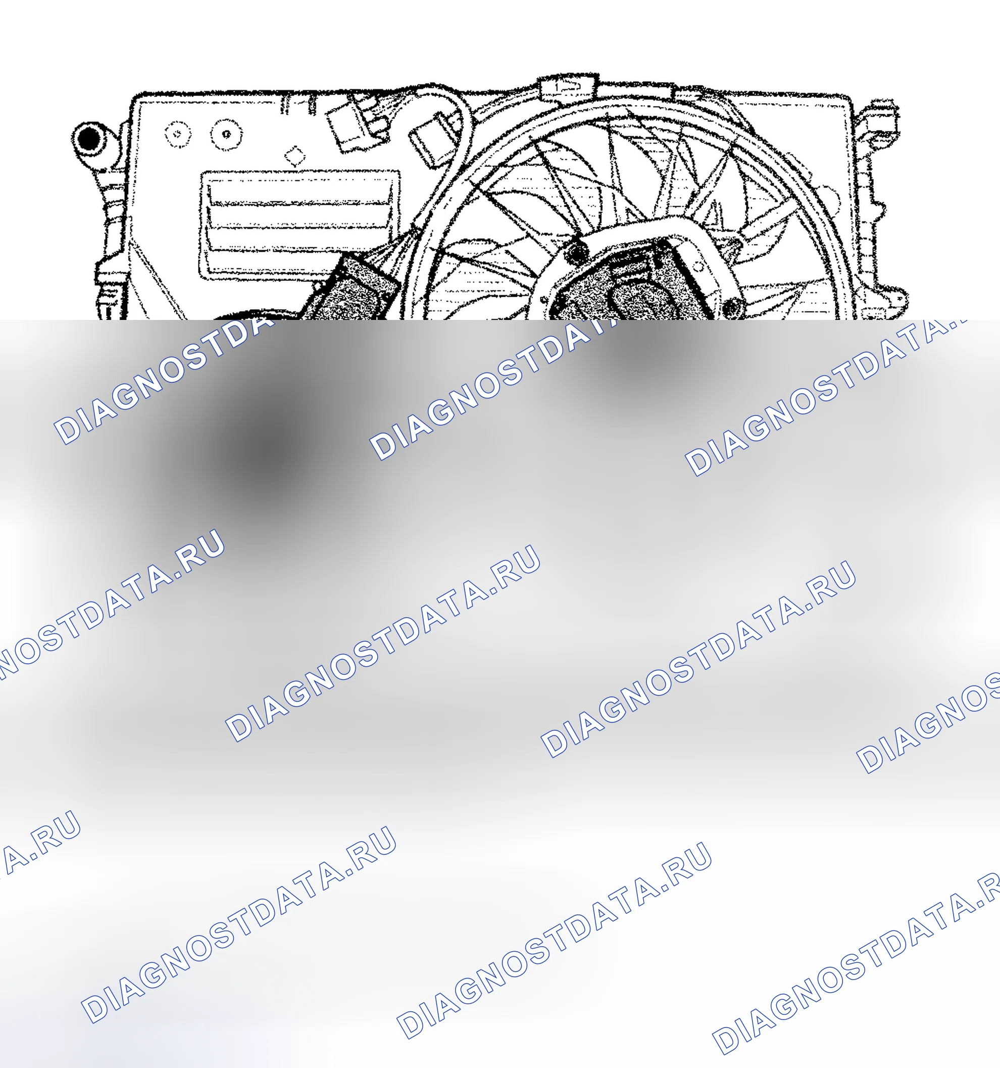 Рис. 1: Вентиляторы с электрическим охлаждением. Porsche Cayenne S I
