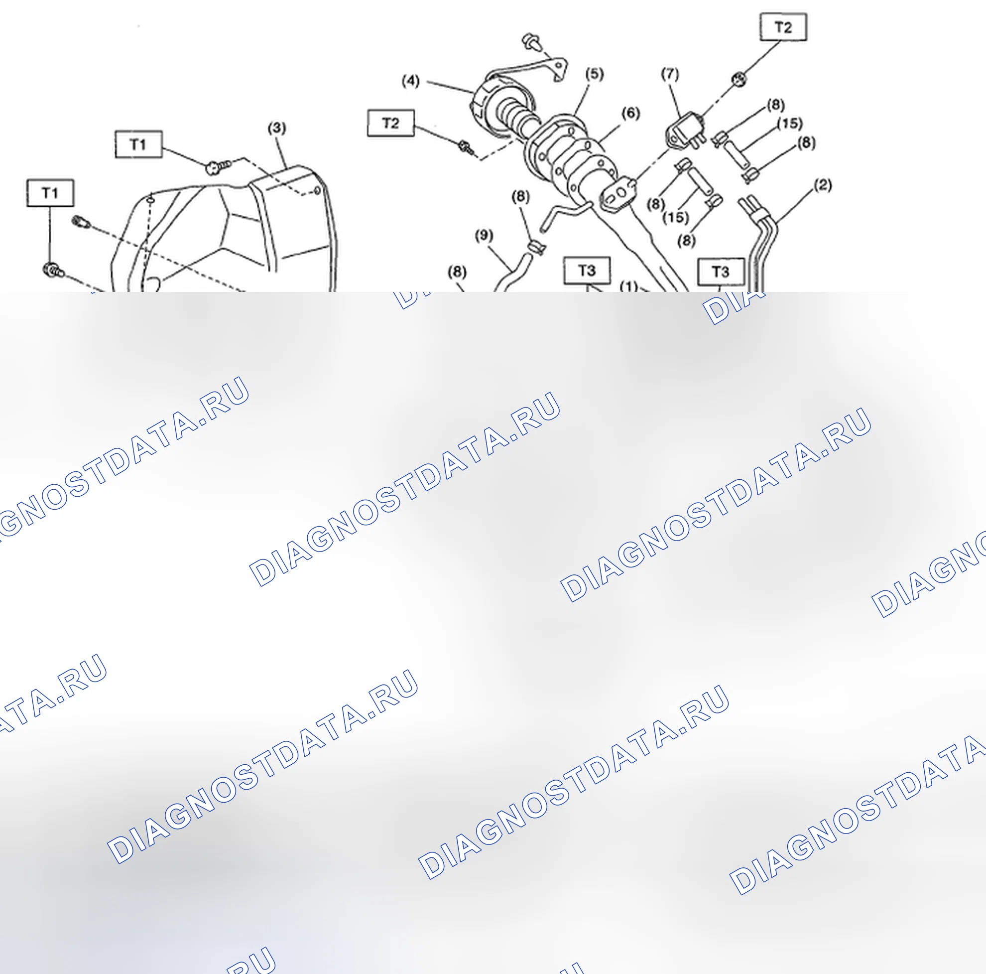 Рис. 182: ТОПЛИВНАЯ ТРУБА. Subaru Impreza WRX GH