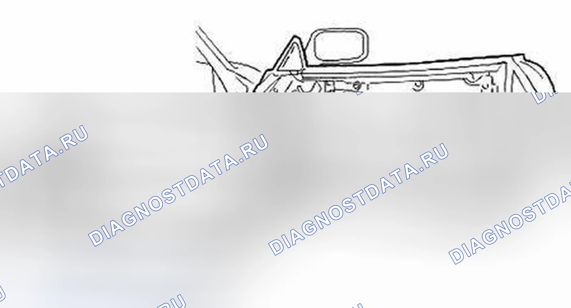 Рис. 52: Идентификация дверной отделки и водоотделителя. Jaguar XKR I