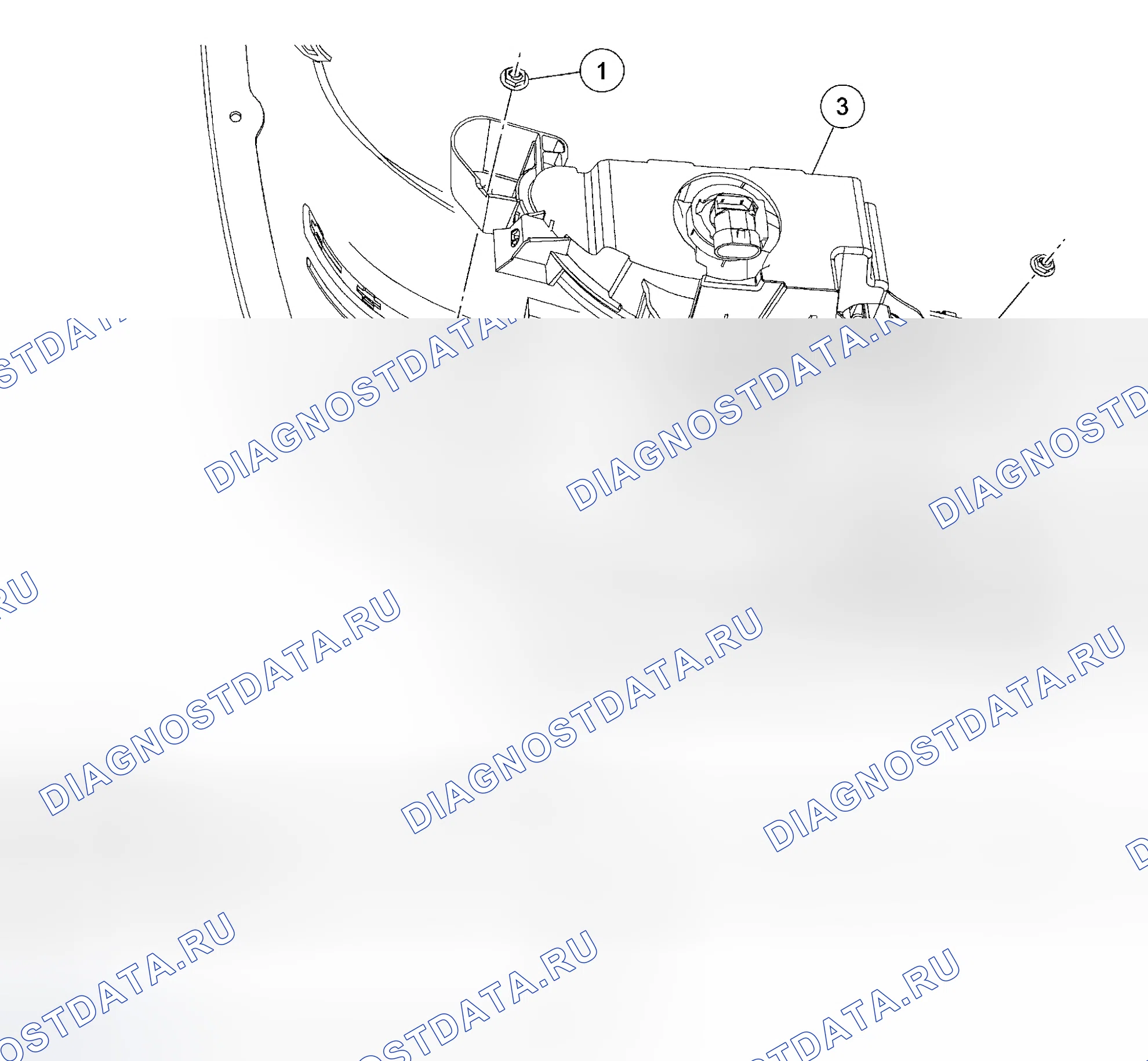 Рис. 51: Противотуманная фара - пятьсот, Монтего. Hyundai Mistra II