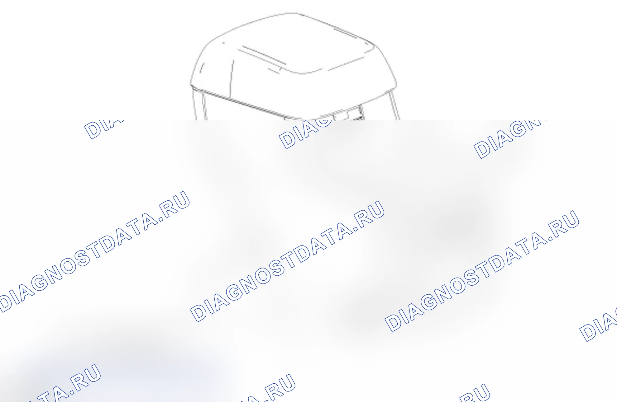 Рис. 59: Консоль - задняя, напольная. Ford Taurus V