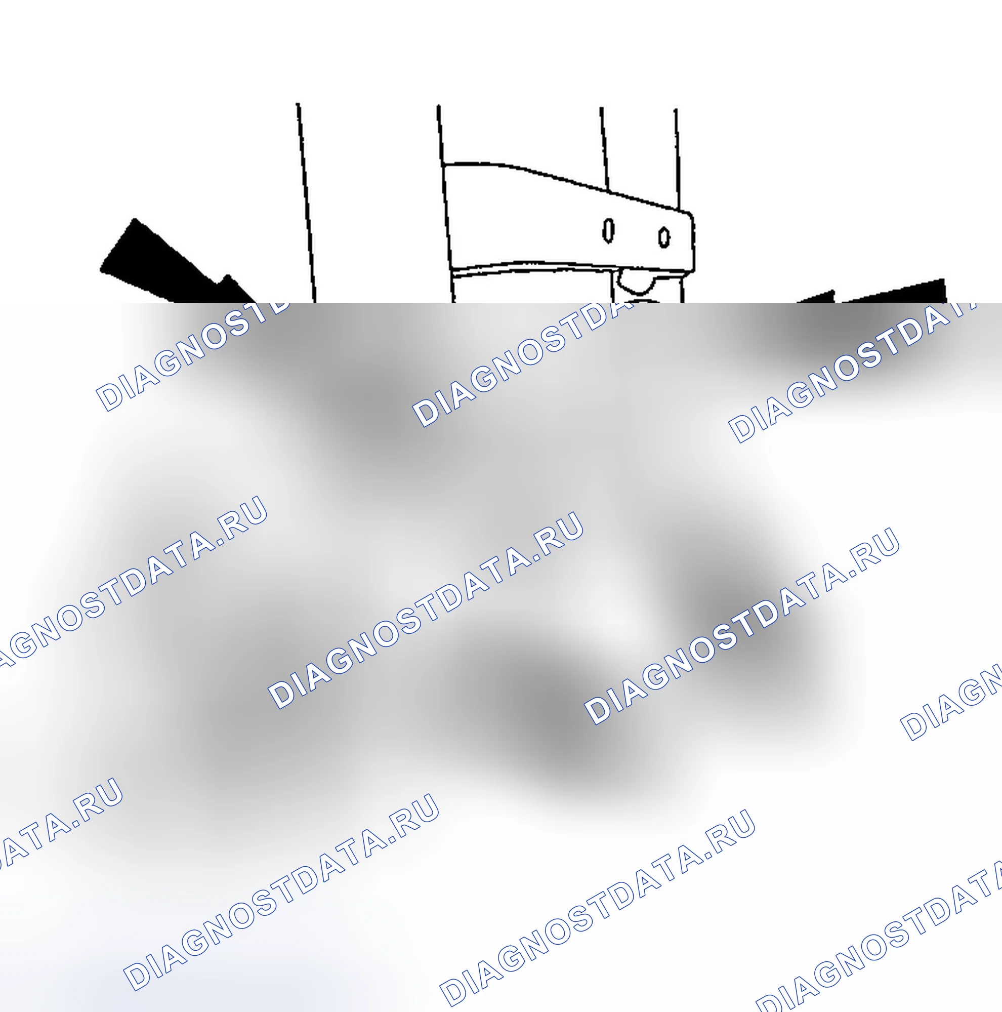 Рис. 58: Позиция 25. Демонтаж штифта валика реклайнера. Примечание. Ford Explorer III