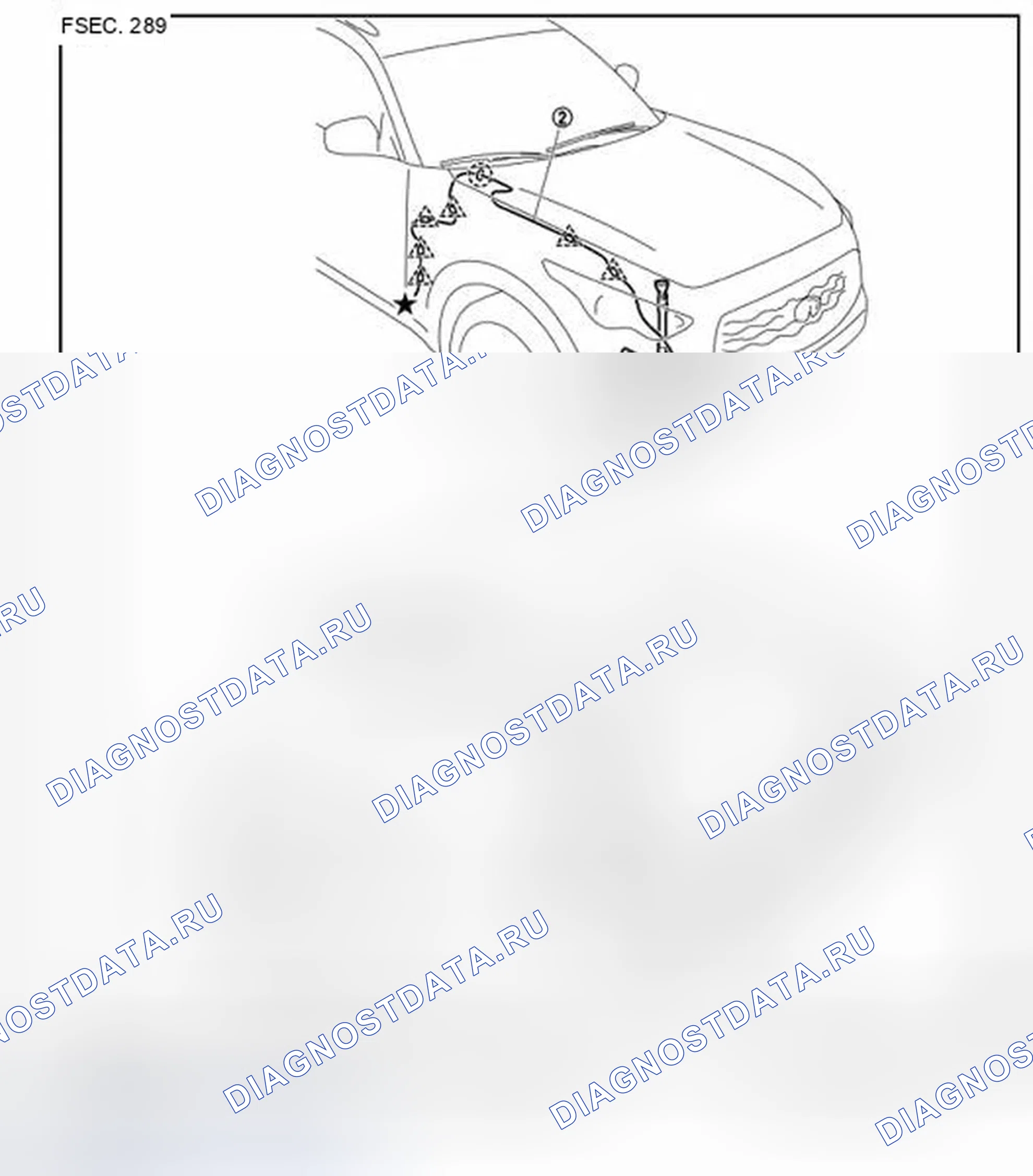 Рис. 43: Компоновка гидравлической системы. Infiniti FX50 II