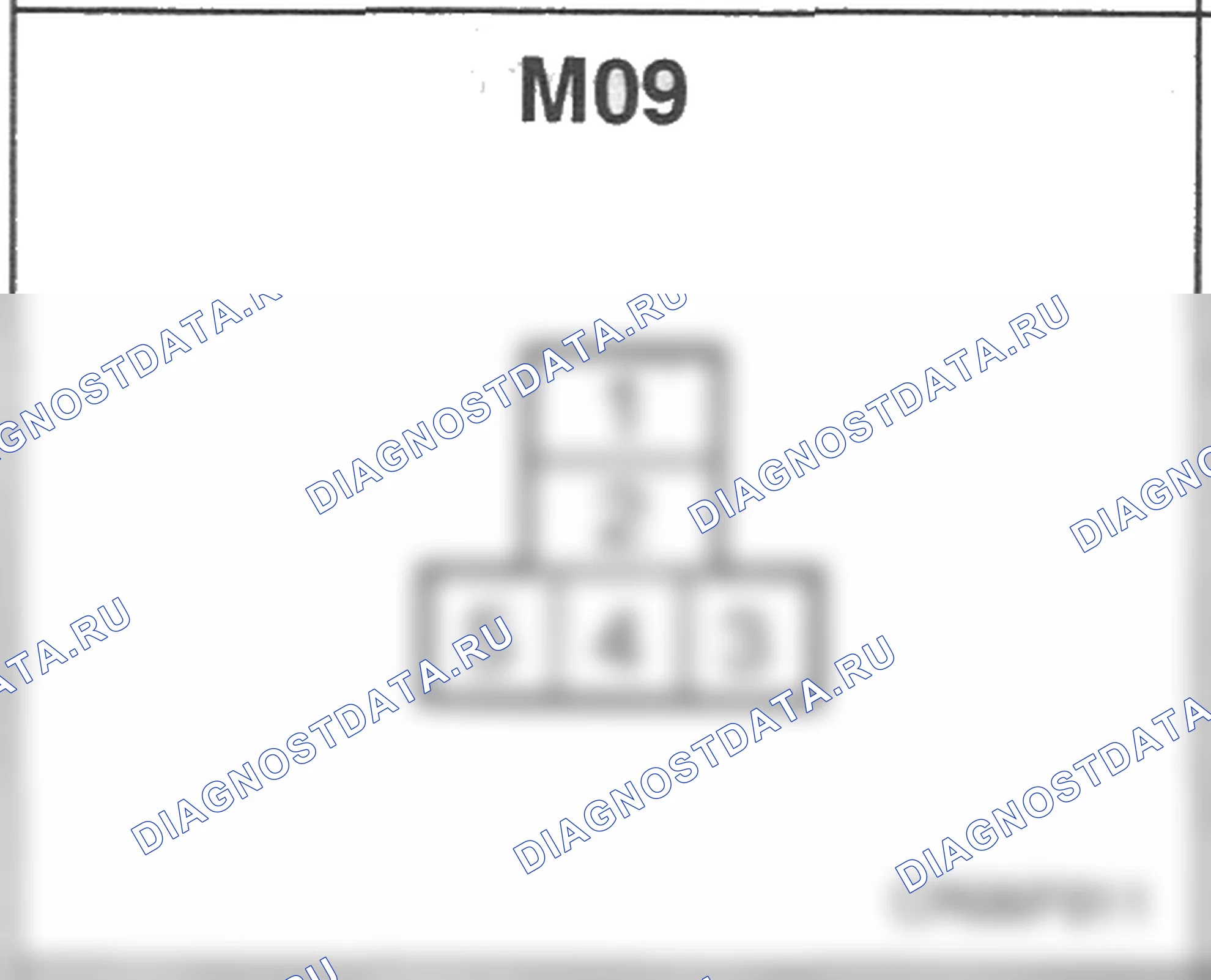 Распиновка разъёма M09 — основного жгута. Hyundai H-1 A1